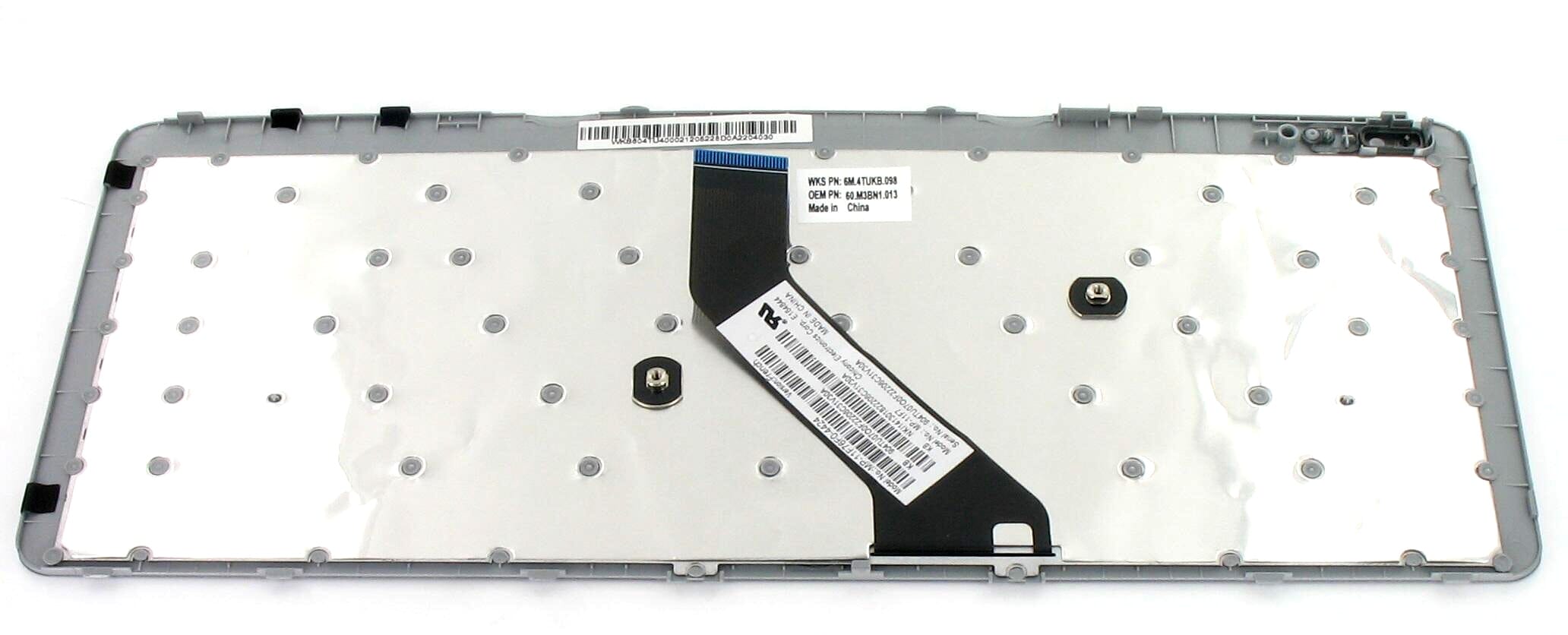 Acer Laptop Tastatur FR schwarz incl. Rahmen silber