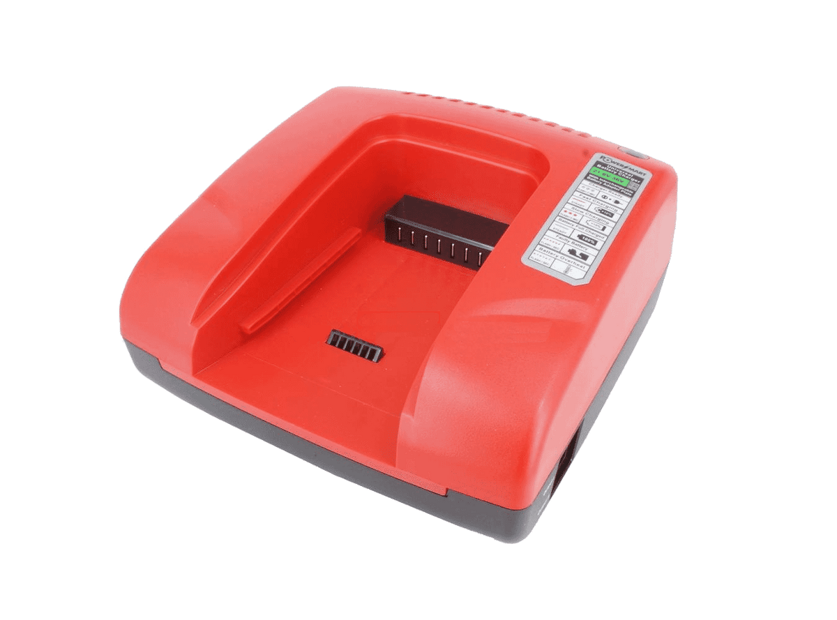 Power Tool battery charger 20-36V 2.1A - red