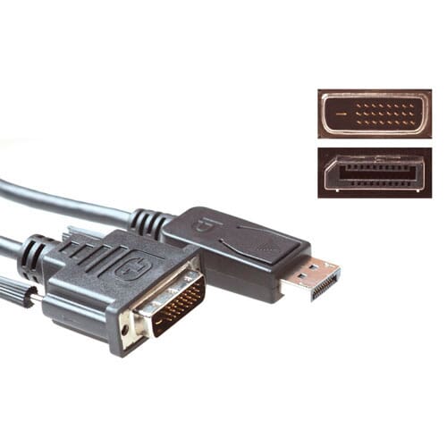 ACT Verloopkabel DisplayPort man - DVI man 1.8 m