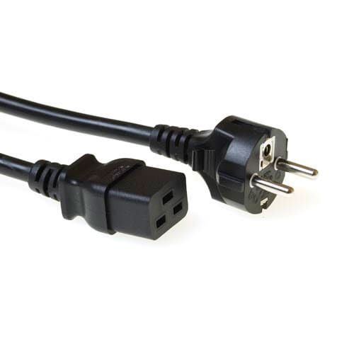ACT 230V connection cable schuko male - C19 3.0 m