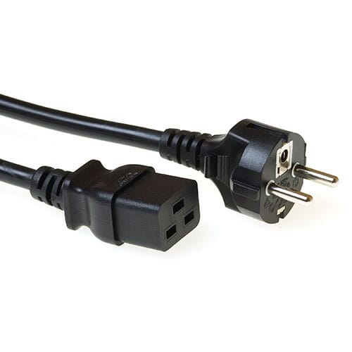 ACT 230V connection cable schuko male - C19 1.0m