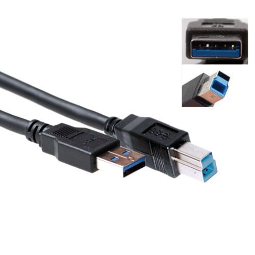 ACT Câble de connexion USB 3.1 gen 1 (USB 3.0) B mâle 3.0m