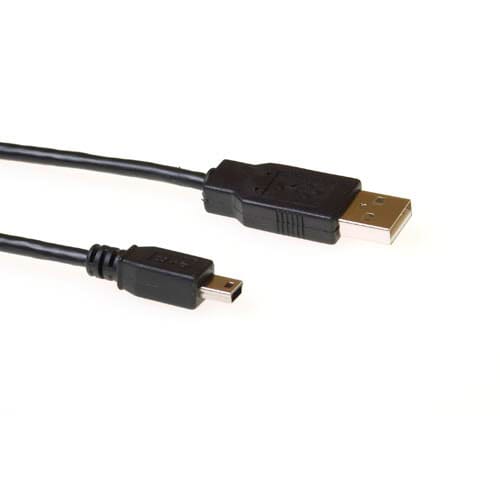 ACT USB 2.0 Cable USB A Male - USB Mini B5 Male 1.8m