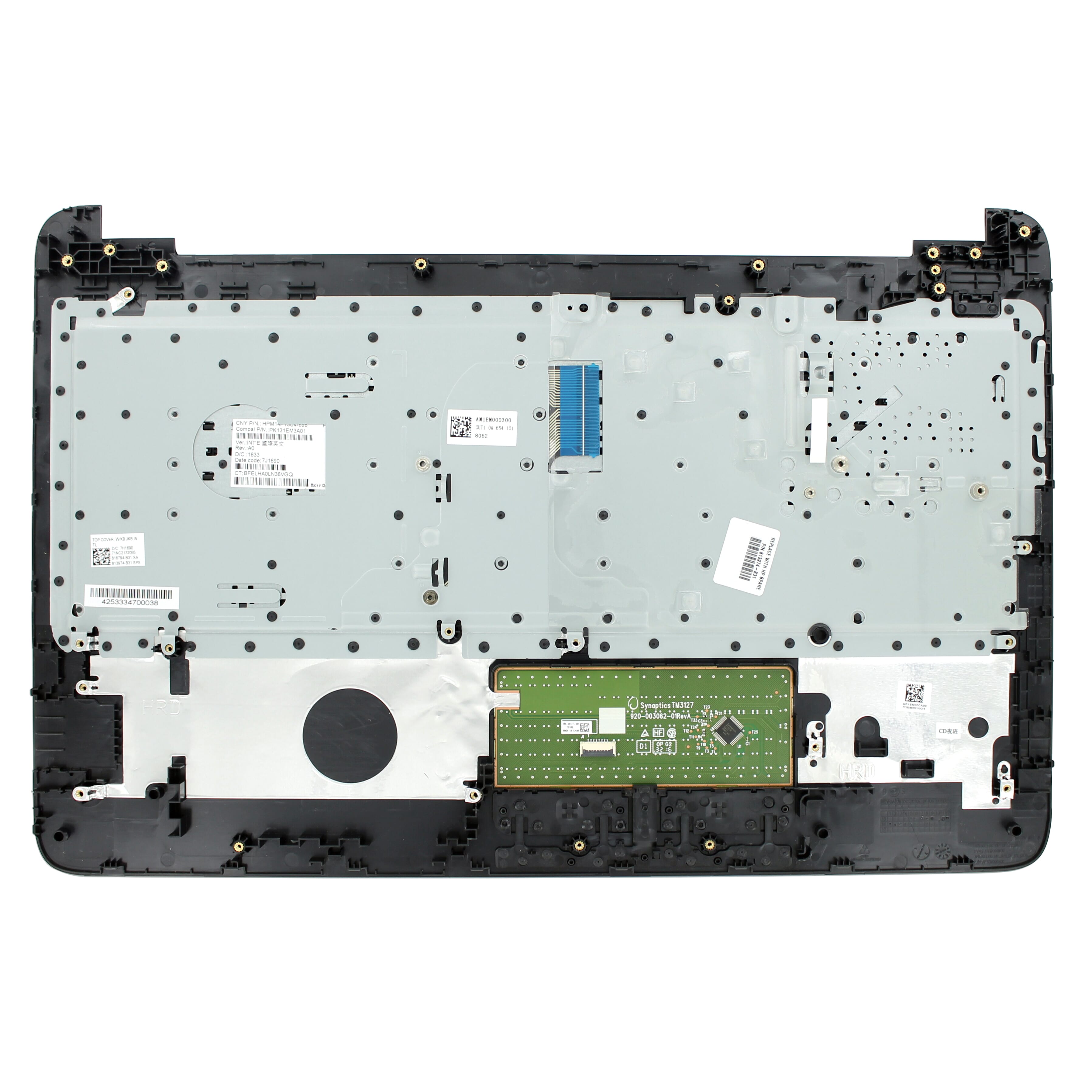 HP Laptop Tastatur Qwerty US + Obere Abdeckung