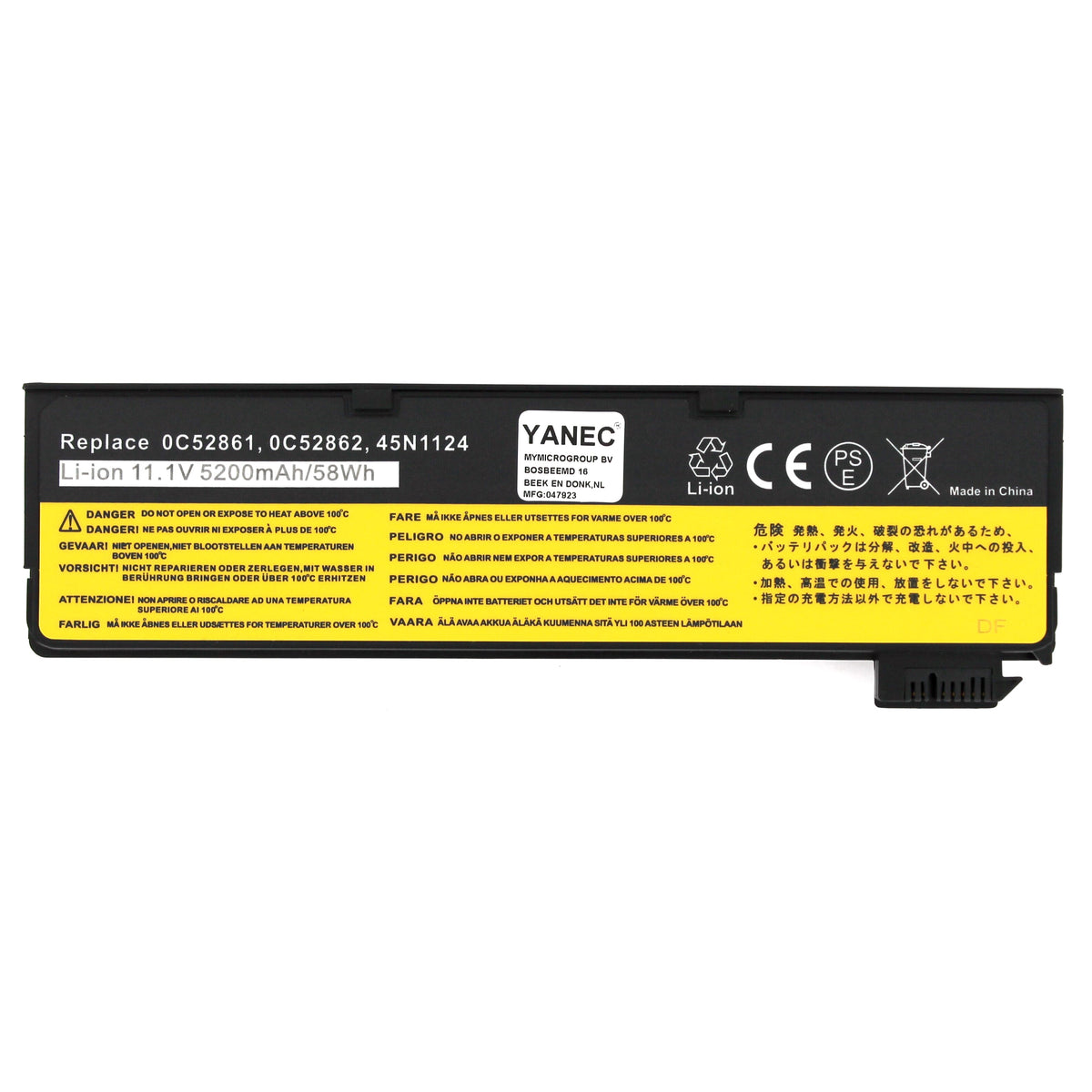 Batterie d’ordinateur portable Yanec 5200mAh