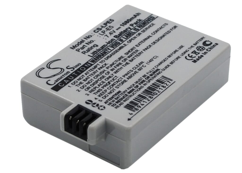 Batterie Appareil photo numérique 7.4V 1080mAh Li-ion pour Canon