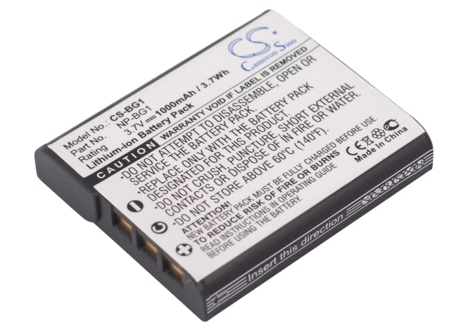 Batterie d’appareil photo numérique 3,7V 1000mAh Li-ion pour Sony