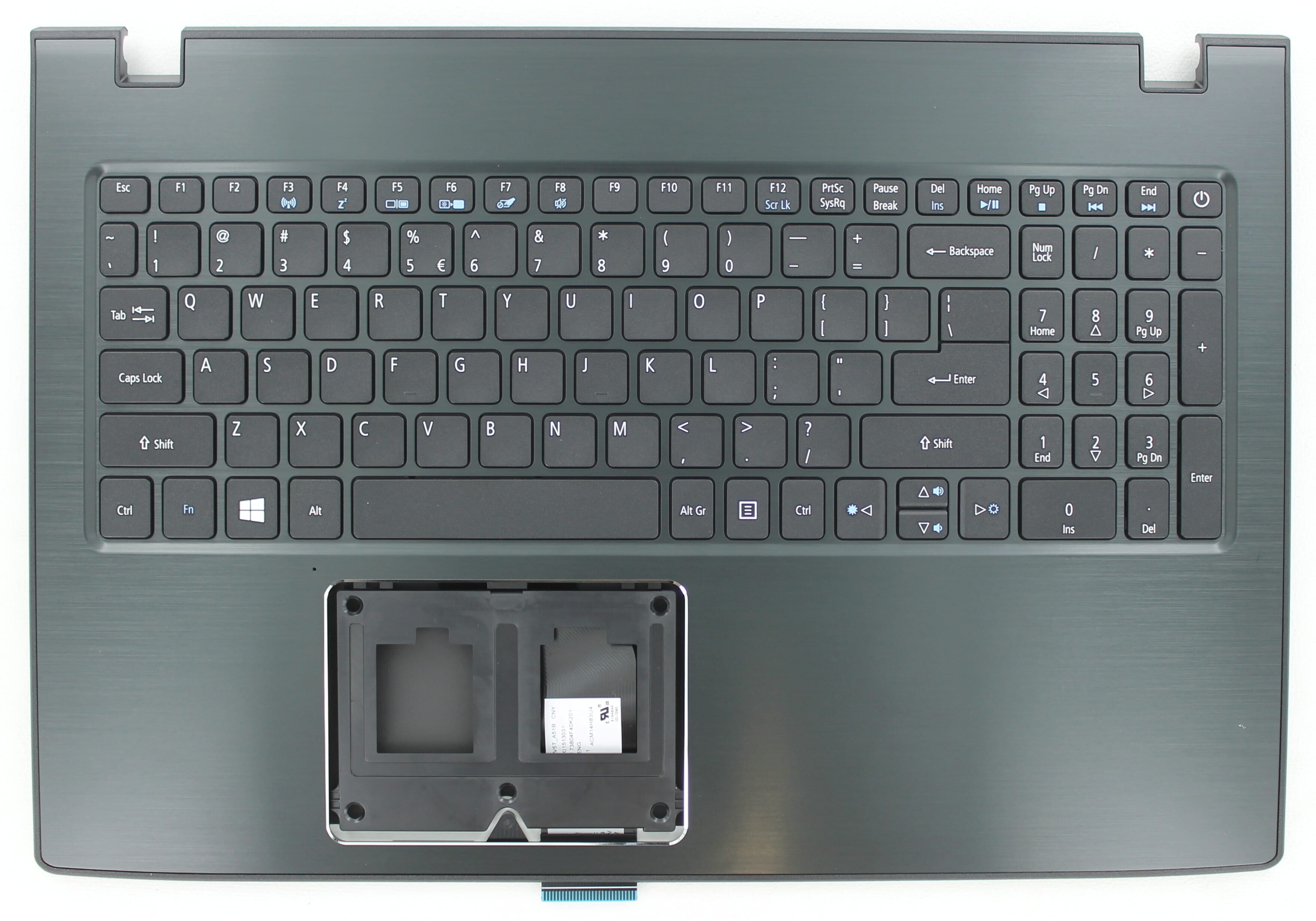 Acer Laptop Keyboard Qwerty US + Top Cover - Black