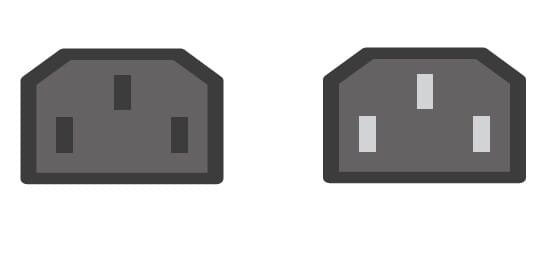 IEC320-C13 to C14 StroomverlengCable 2 Meter - Black