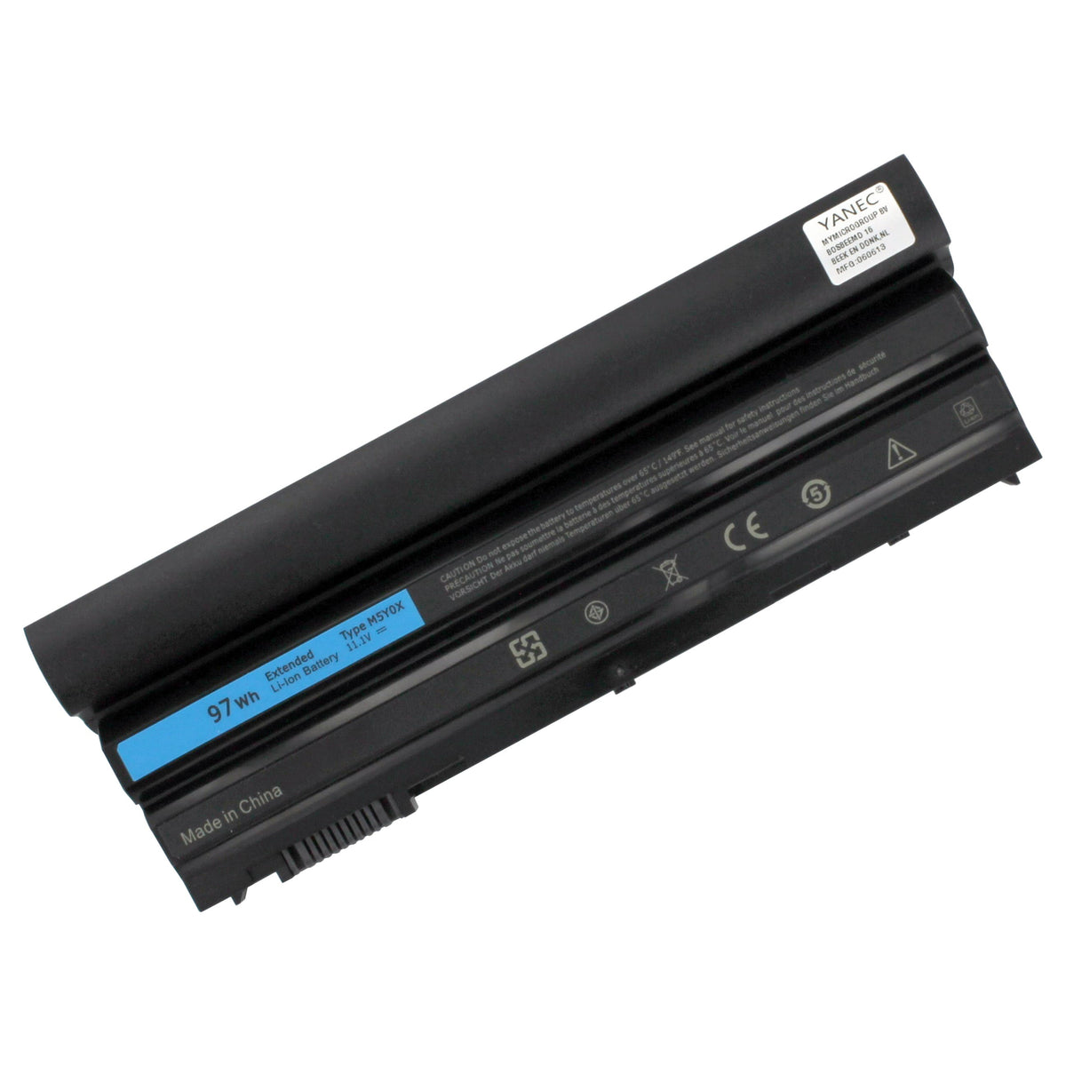 Batterie de l’ordinateur portable Yanec étendue 7800mAh 87Wh