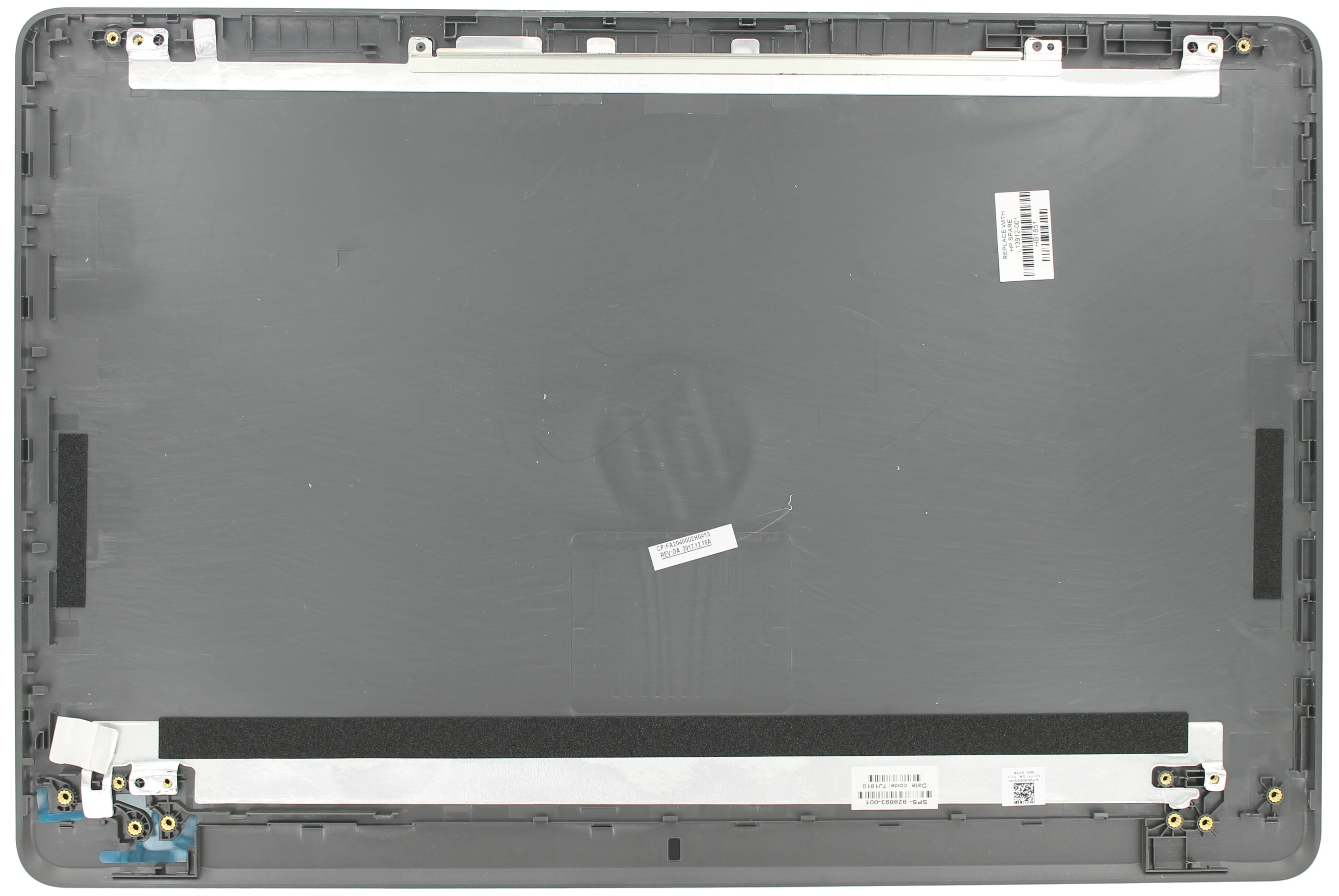HP Laptop LCD Back Cover - Grijs