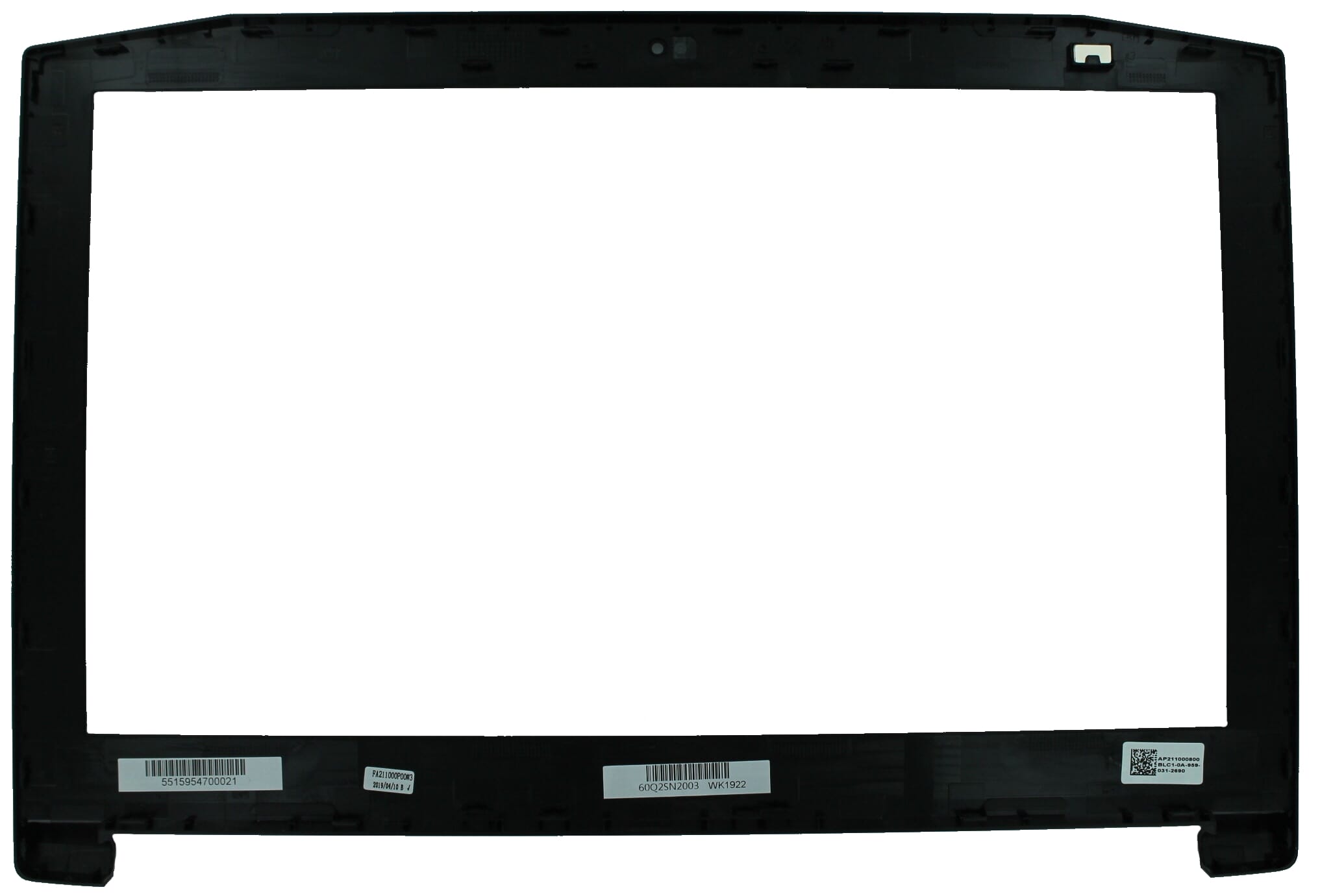 Acer Laptop LCD Bezel - Zwart