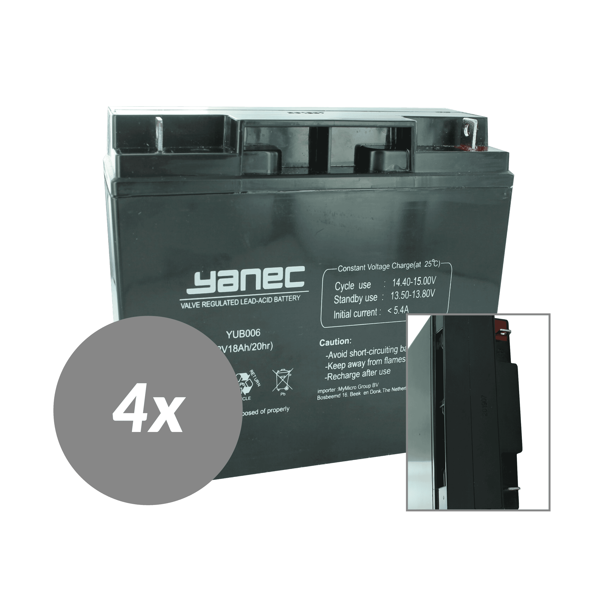 Kit de remplacement de batterie Yanec UPS RBC32 (sans câbles)
