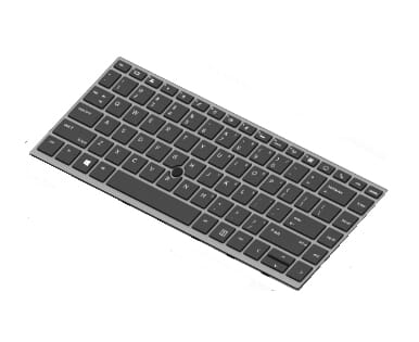 HP Laptop Keyboard Qwerty US + Trackpoint, SureView
