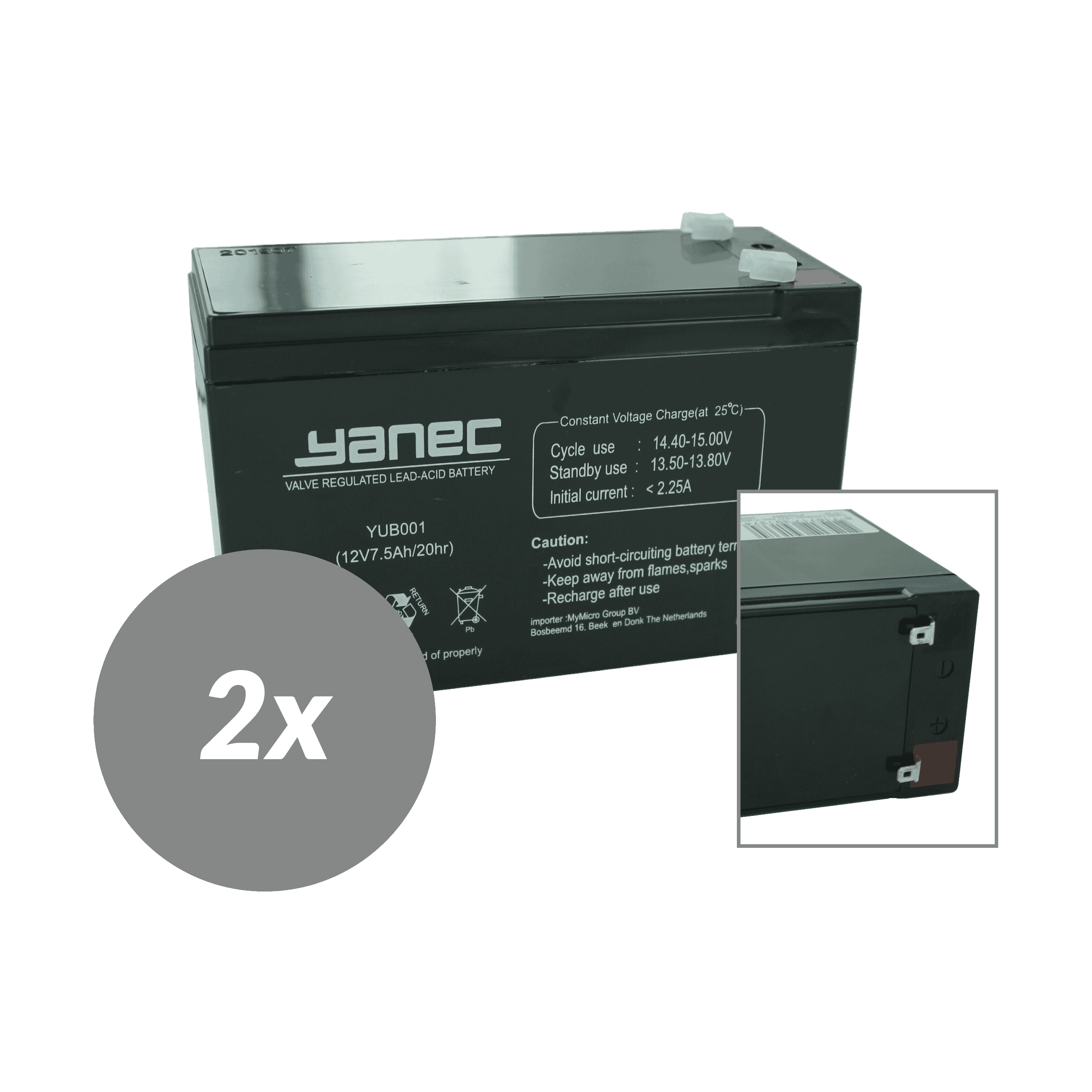 Kit de remplacement de batterie Yanec UPS RBC108 (sans câbles)