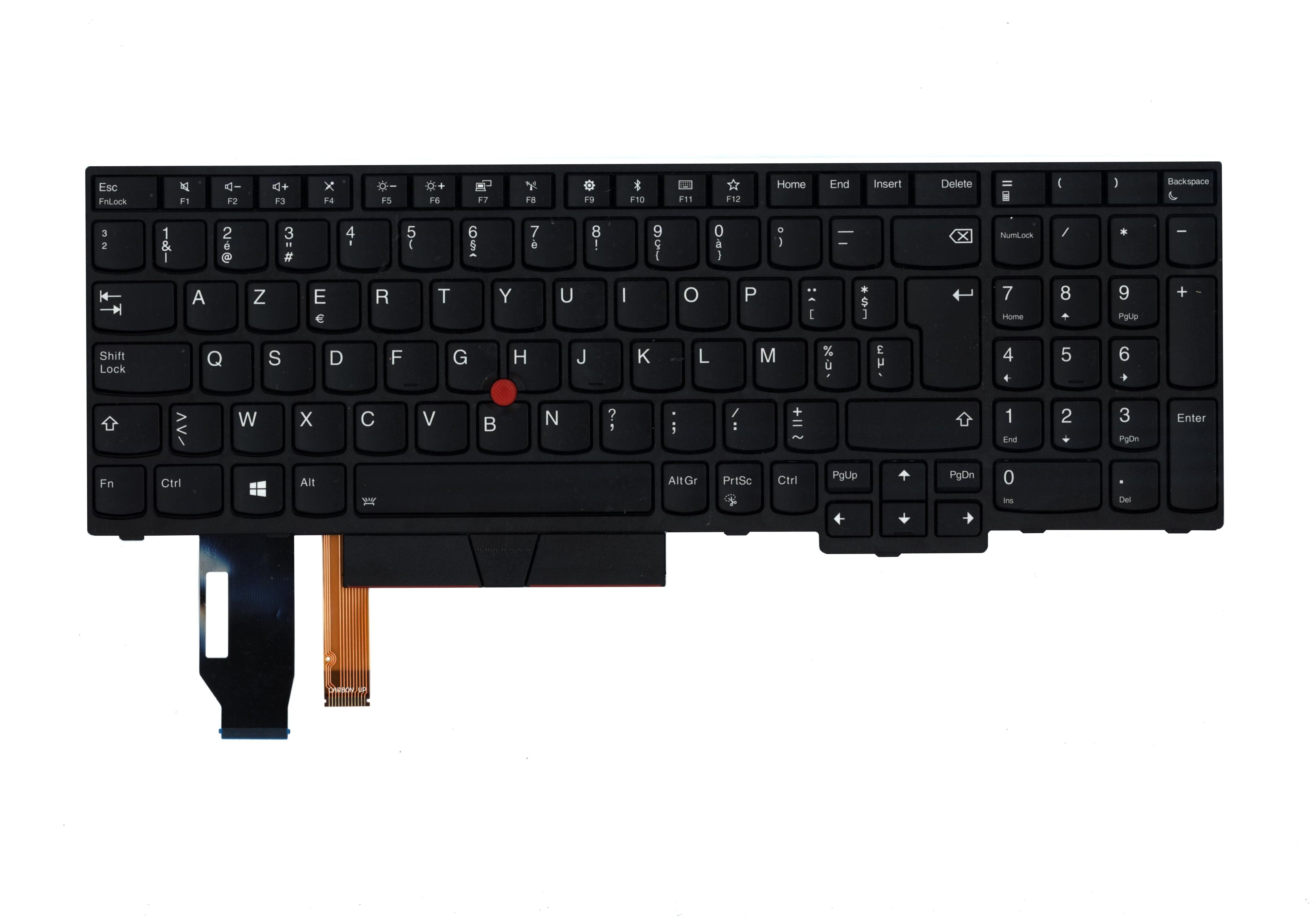 Lenovo Laptop Keyboard Azerty BE, Backlit