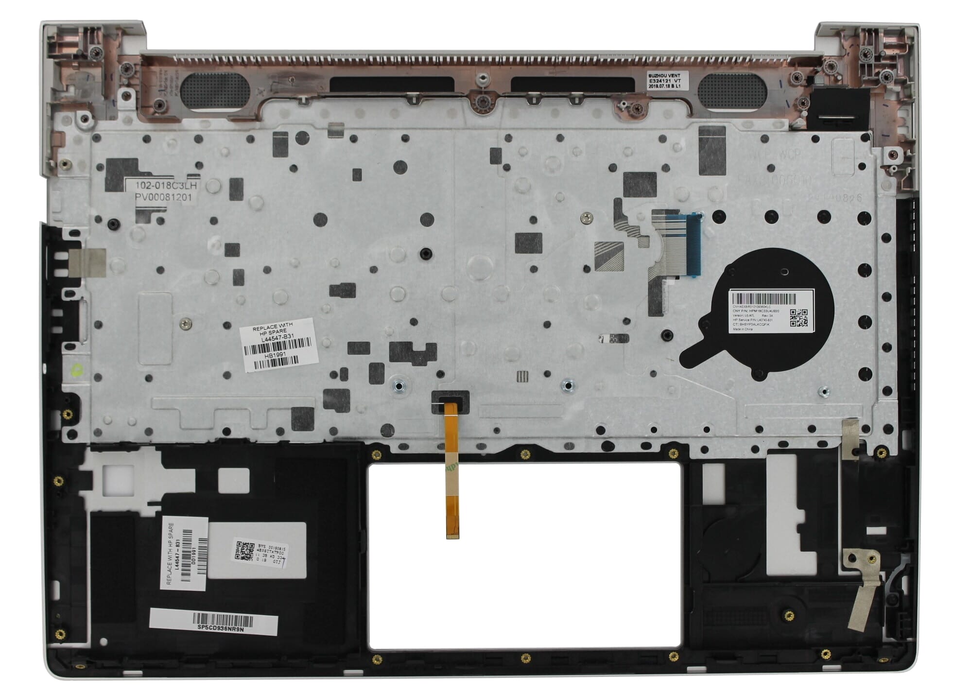 HP Laptop Toetsenbord Qwerty US + Top Cover, Backlight