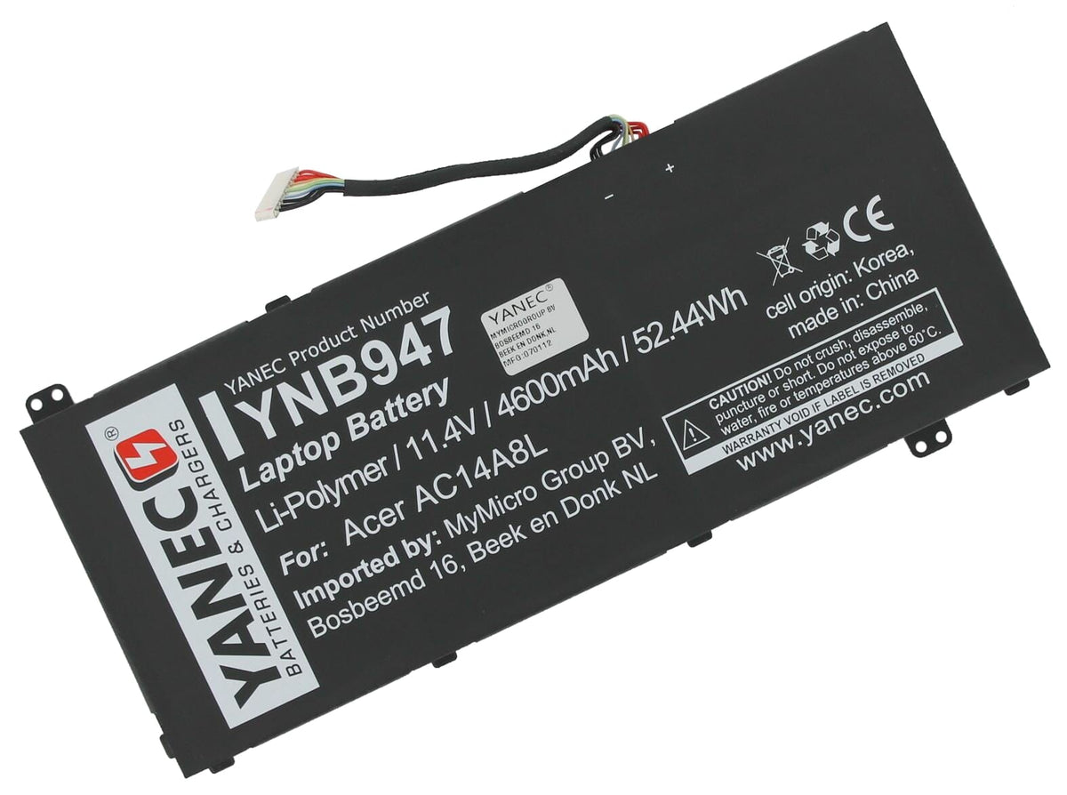 Batterie Yanec pour ordinateur portable 4600 mAh