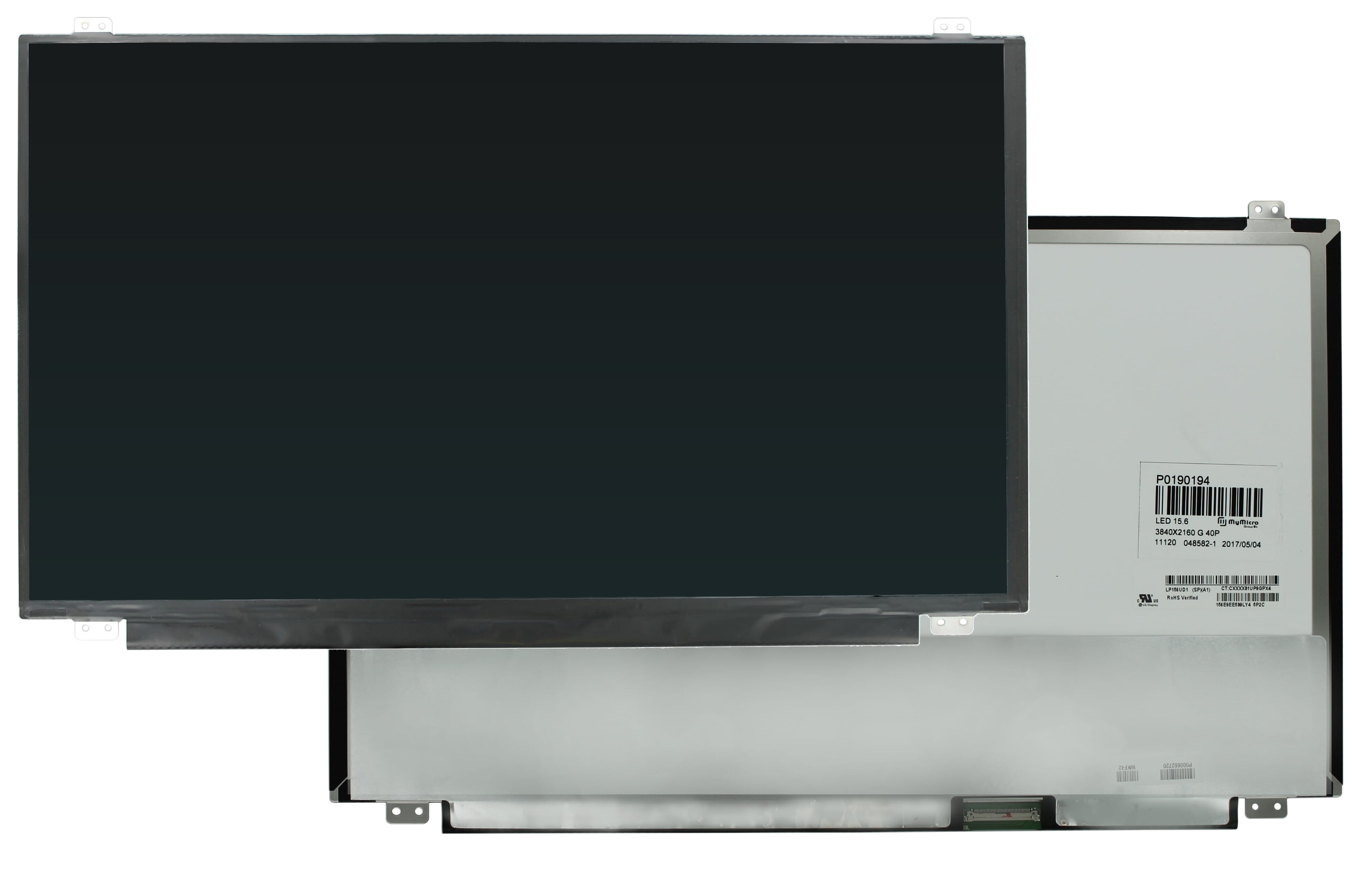 Écran LCD 15,6 pouces 3840x2160 Brillant 40 broches eDP, IPS