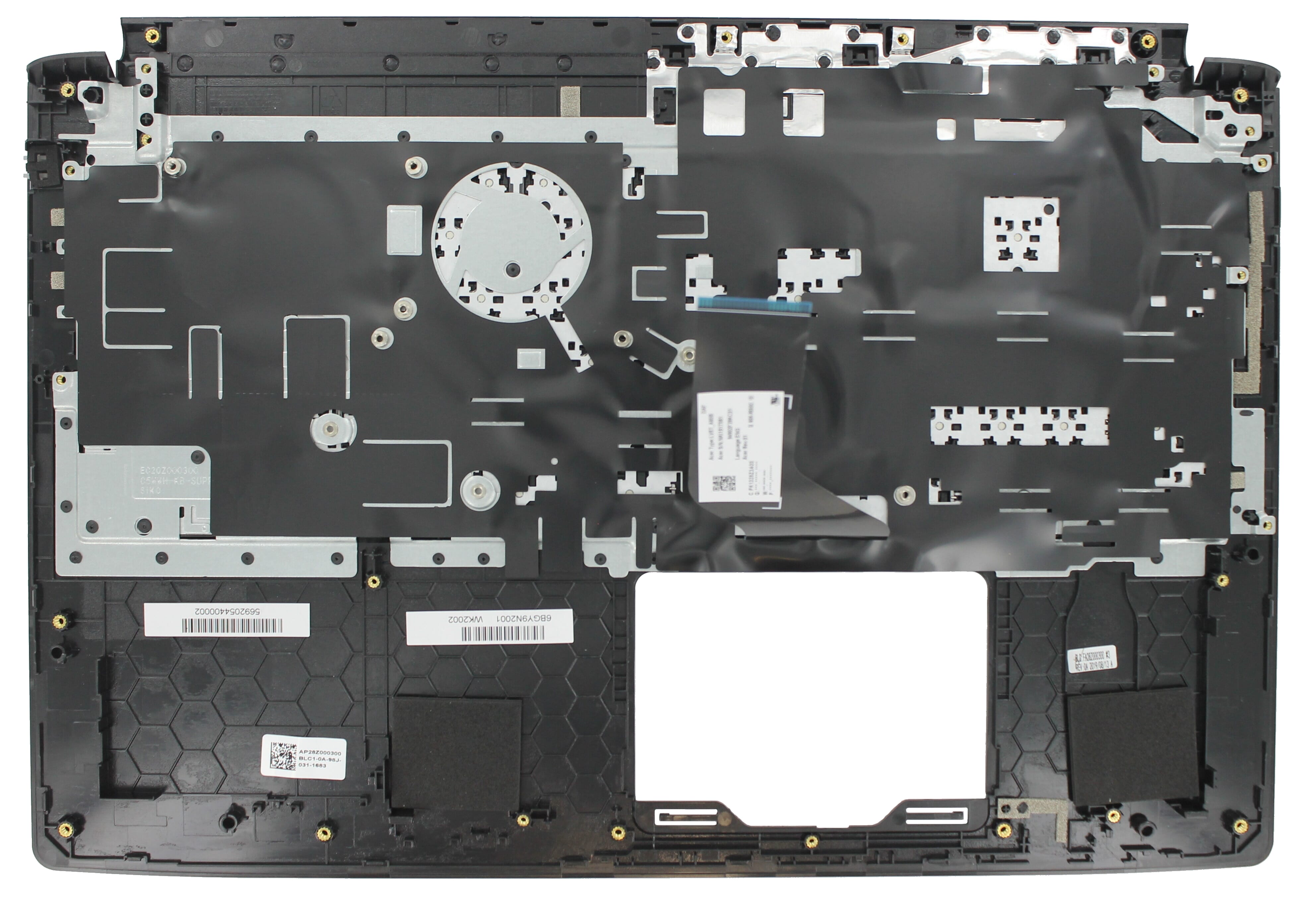 Clavier pour ordinateur portable Acer Qwerty US + Top Cover - Noir