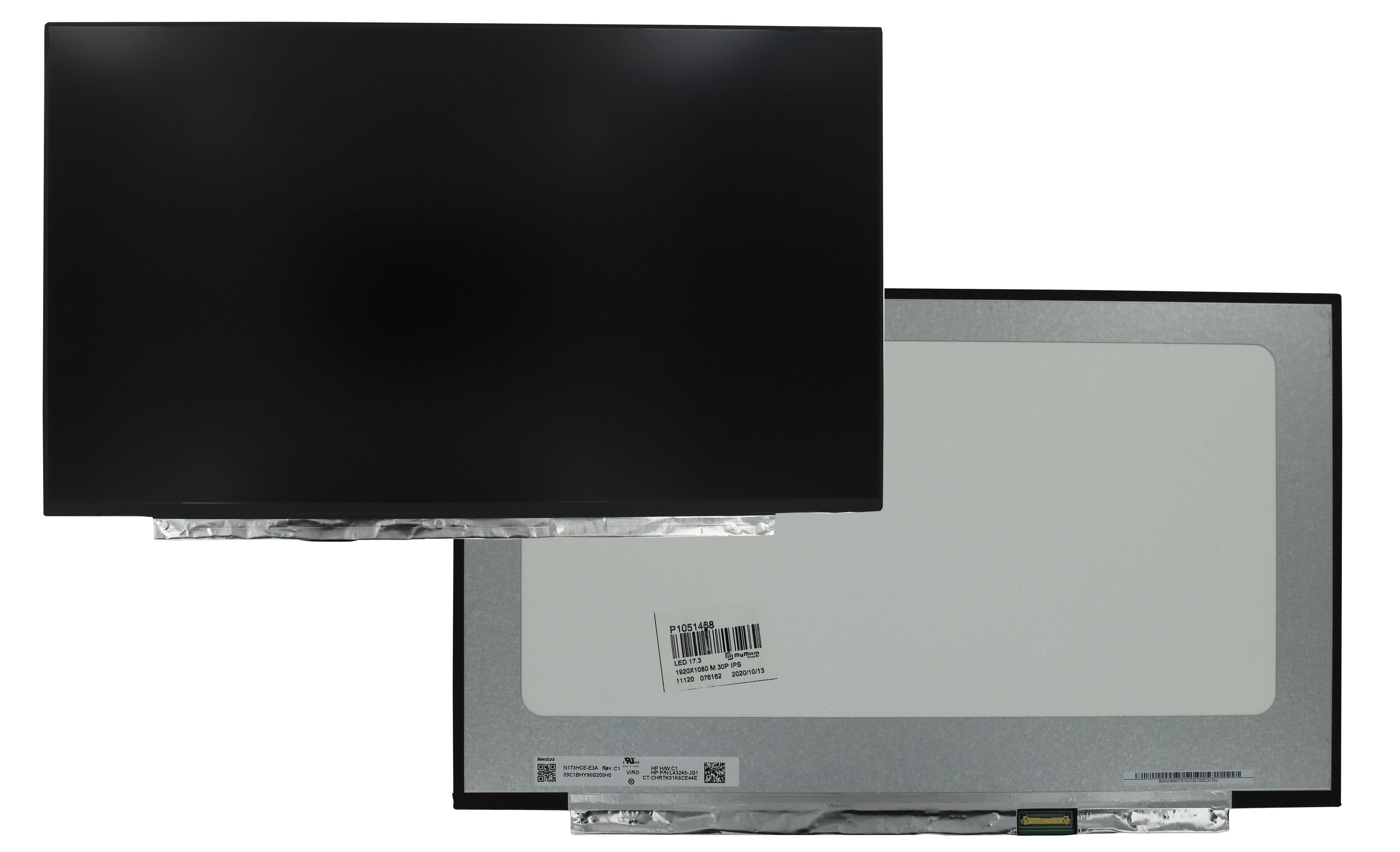 Écran LCD 17,3 pouces 1920x1080 Brillant 30 broches eDP, IPS