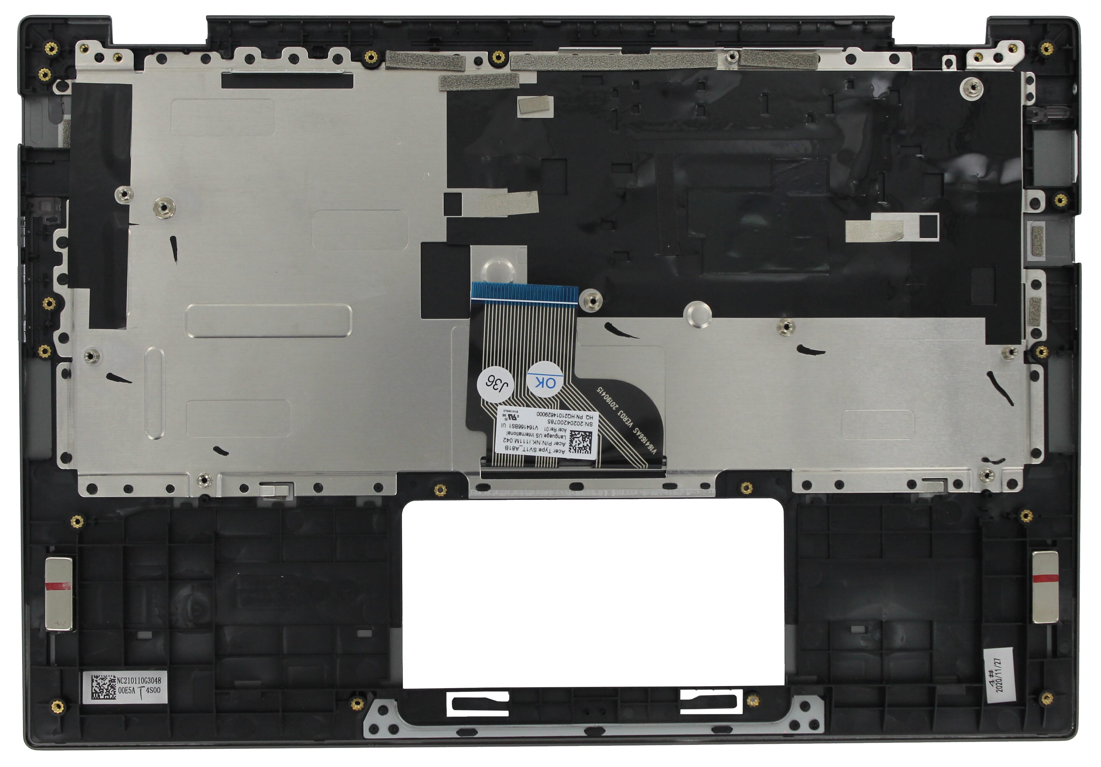 Clavier pour ordinateur portable Acer Qwerty US + Capot supérieur