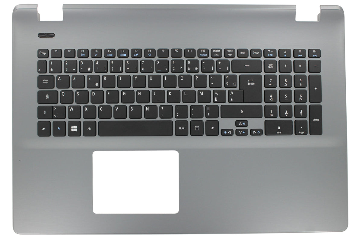 Laptop top housing incl. keyboard FR gray