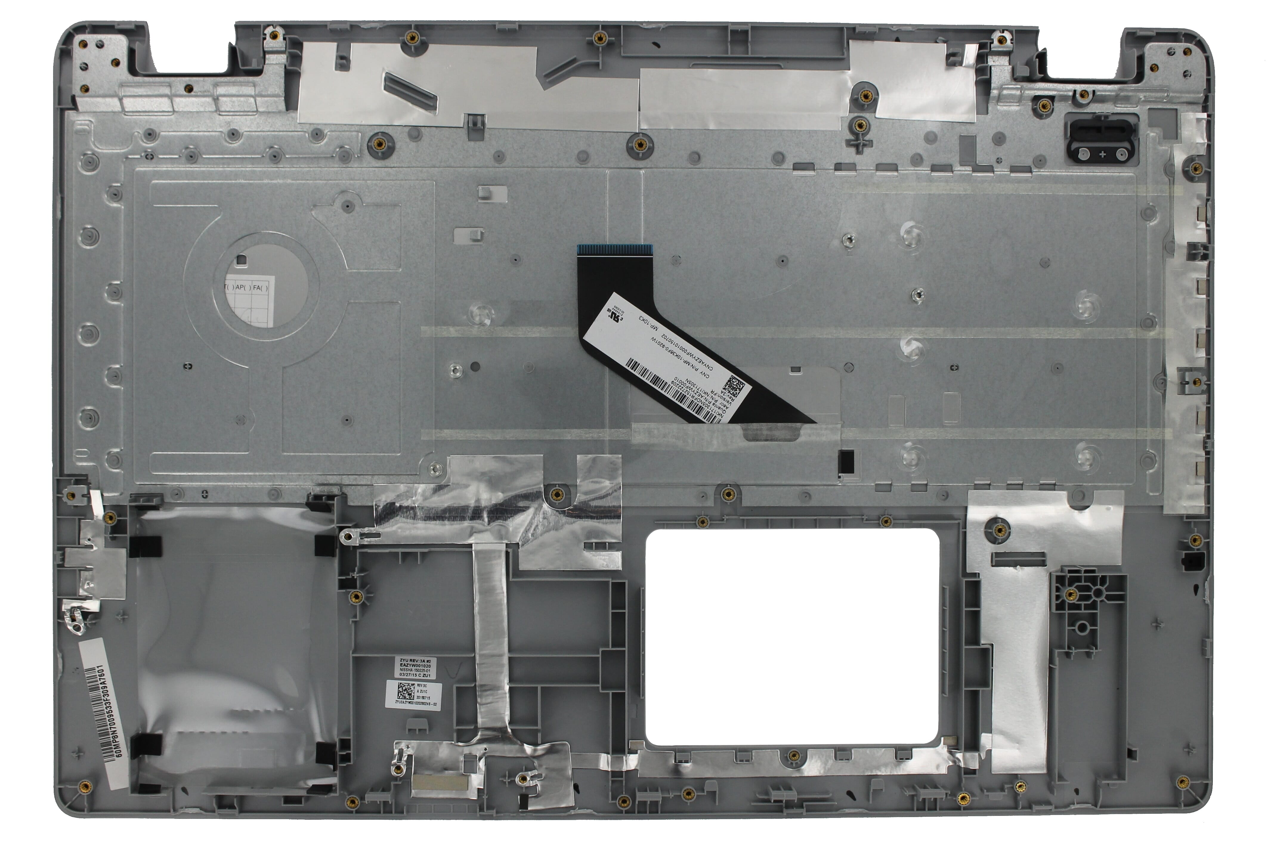 Laptop-Top-Gehäuse inkl. Tastatur FR grau