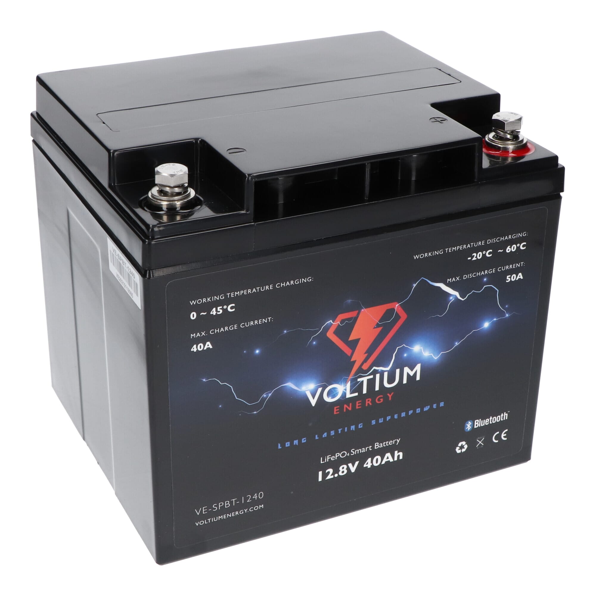 Voltium Energy LiFePO4 batterie 12,8V - 40Ah