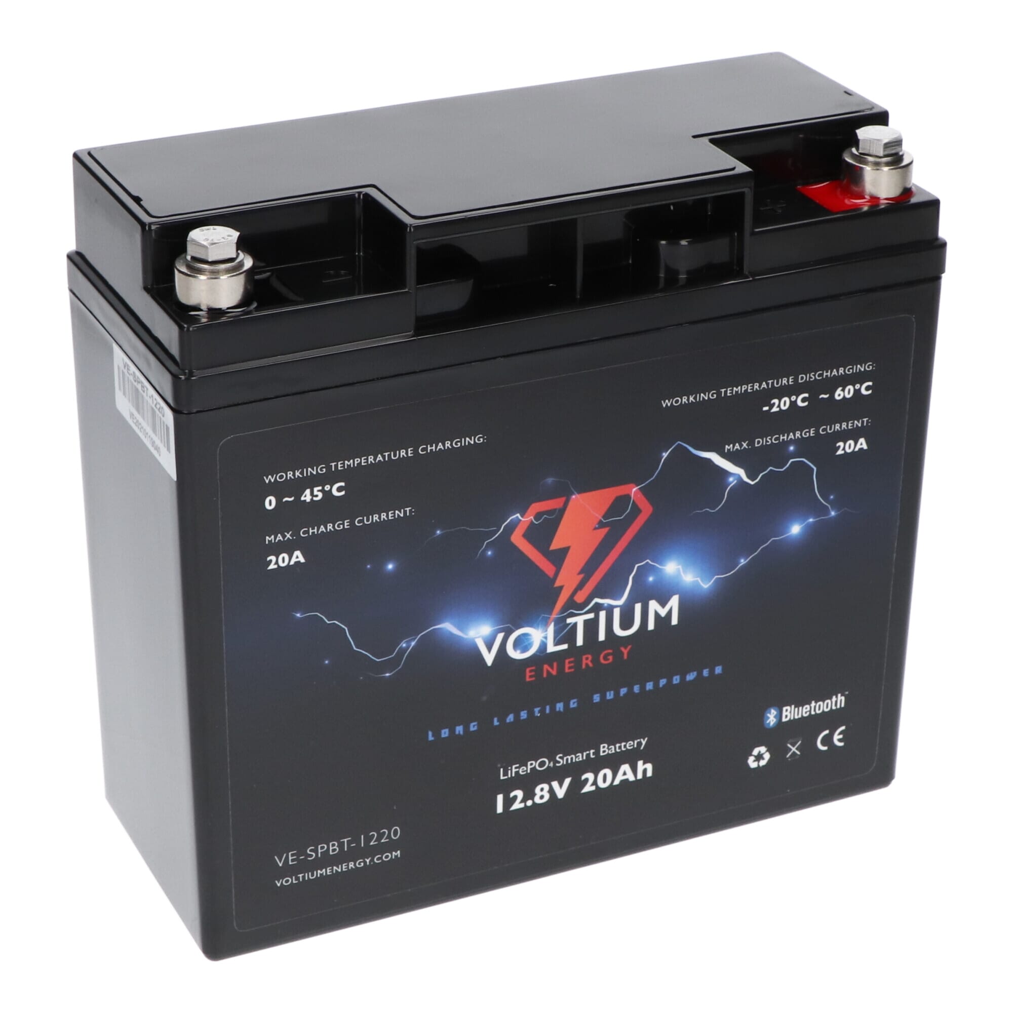 Voltium Energy LiFePO4 batterie 12,8V - 20Ah