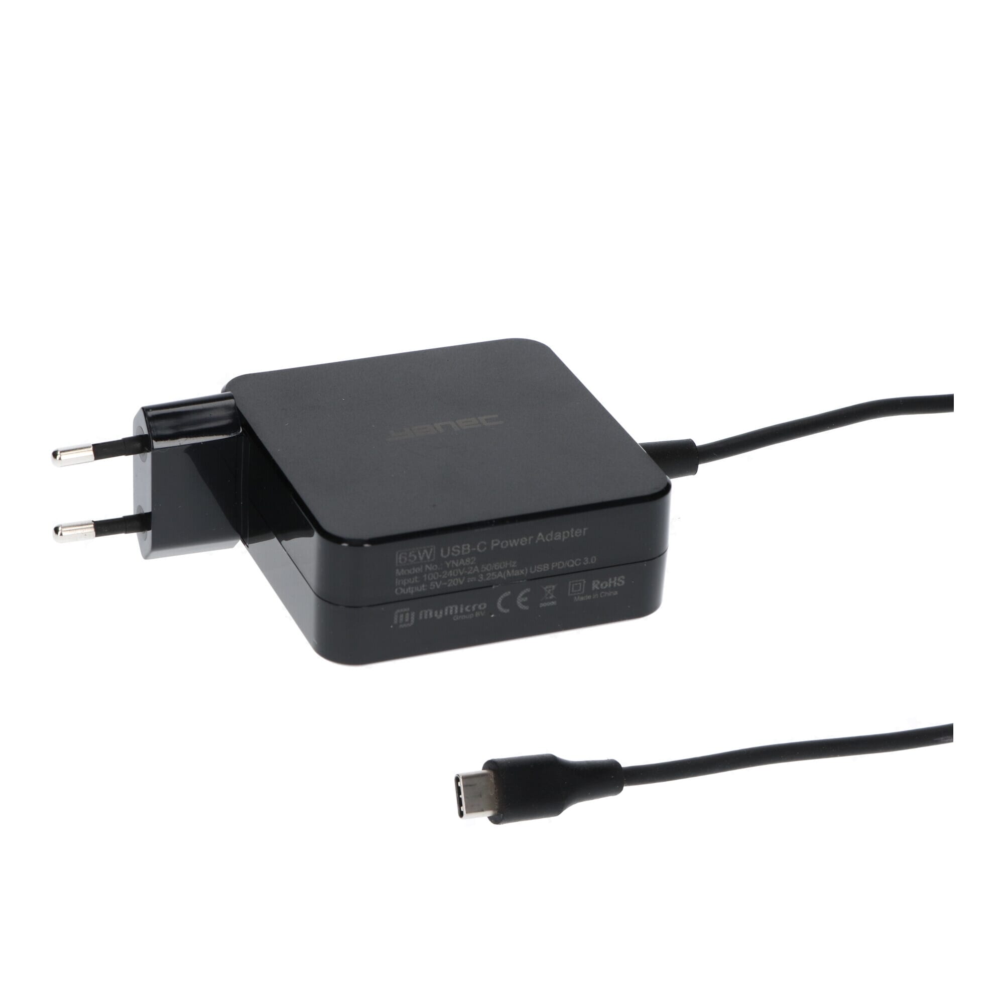 Yanec USB-C Wall Charger 65W Black