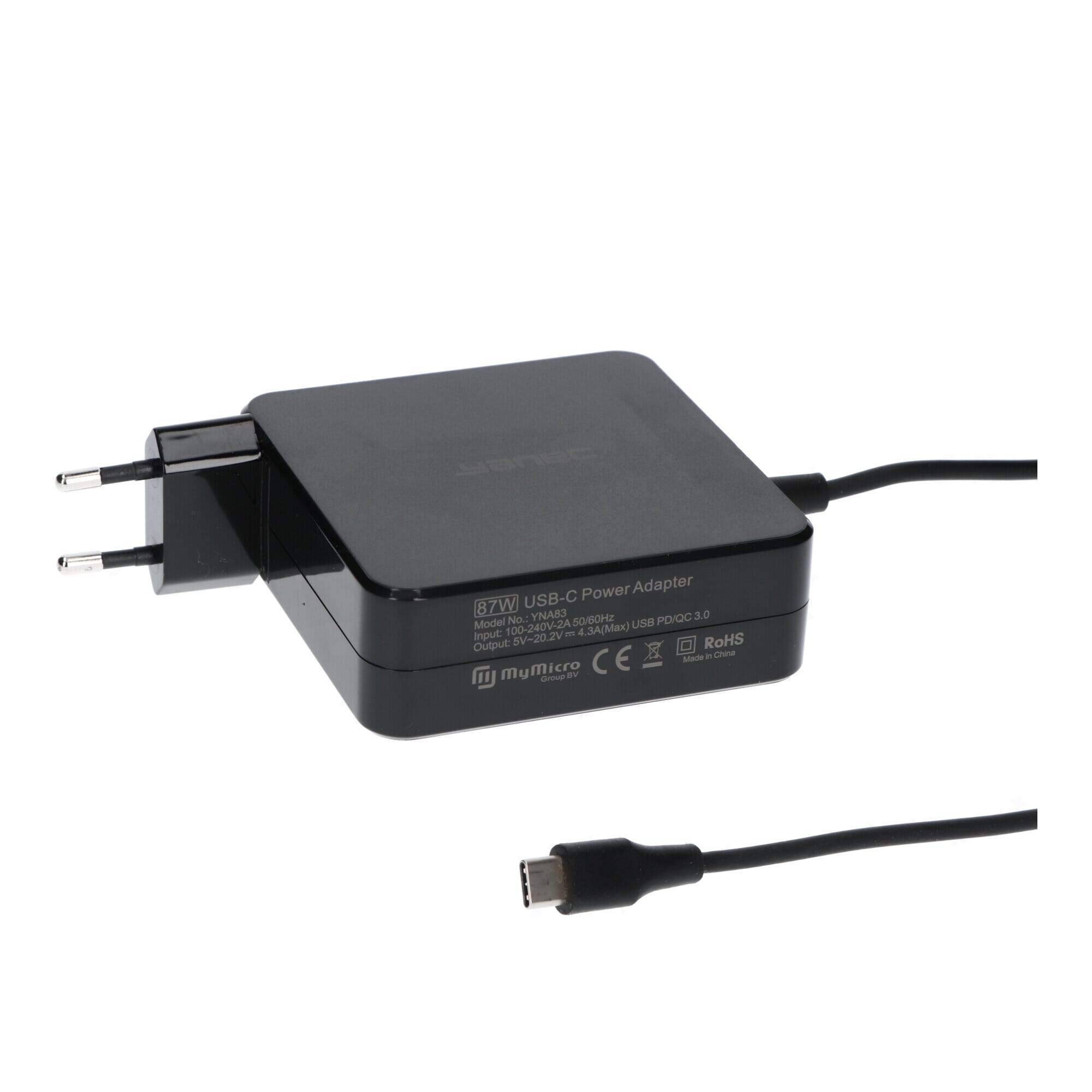 Yanec USB-C Wall Charger 87W Black