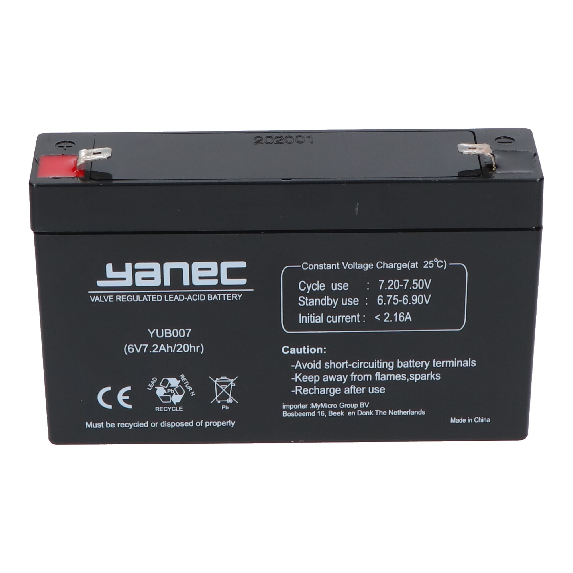 Yanec Bleiakku 6V 7.2Ah