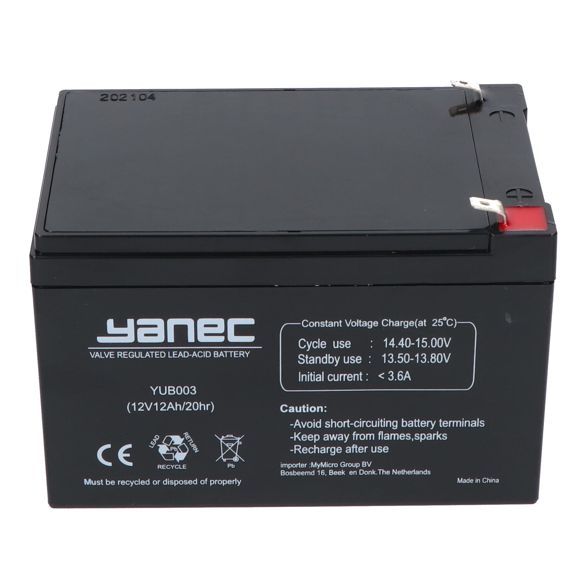 Yanec Bleiakku 12V 12Ah