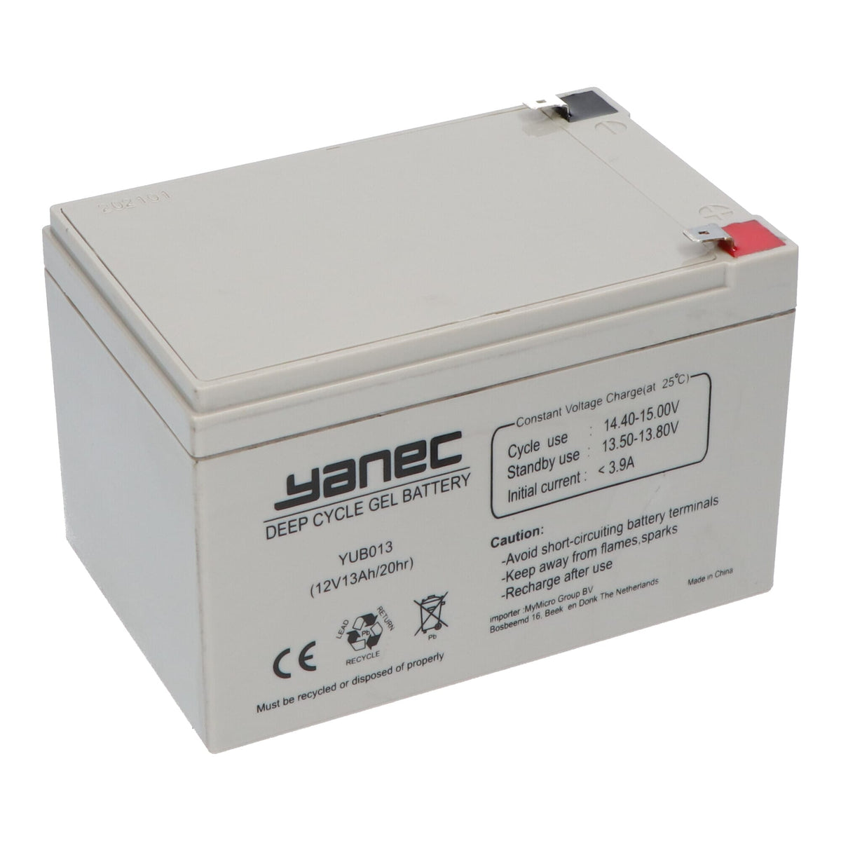 Yanec Gel Battery 12V 13Ah