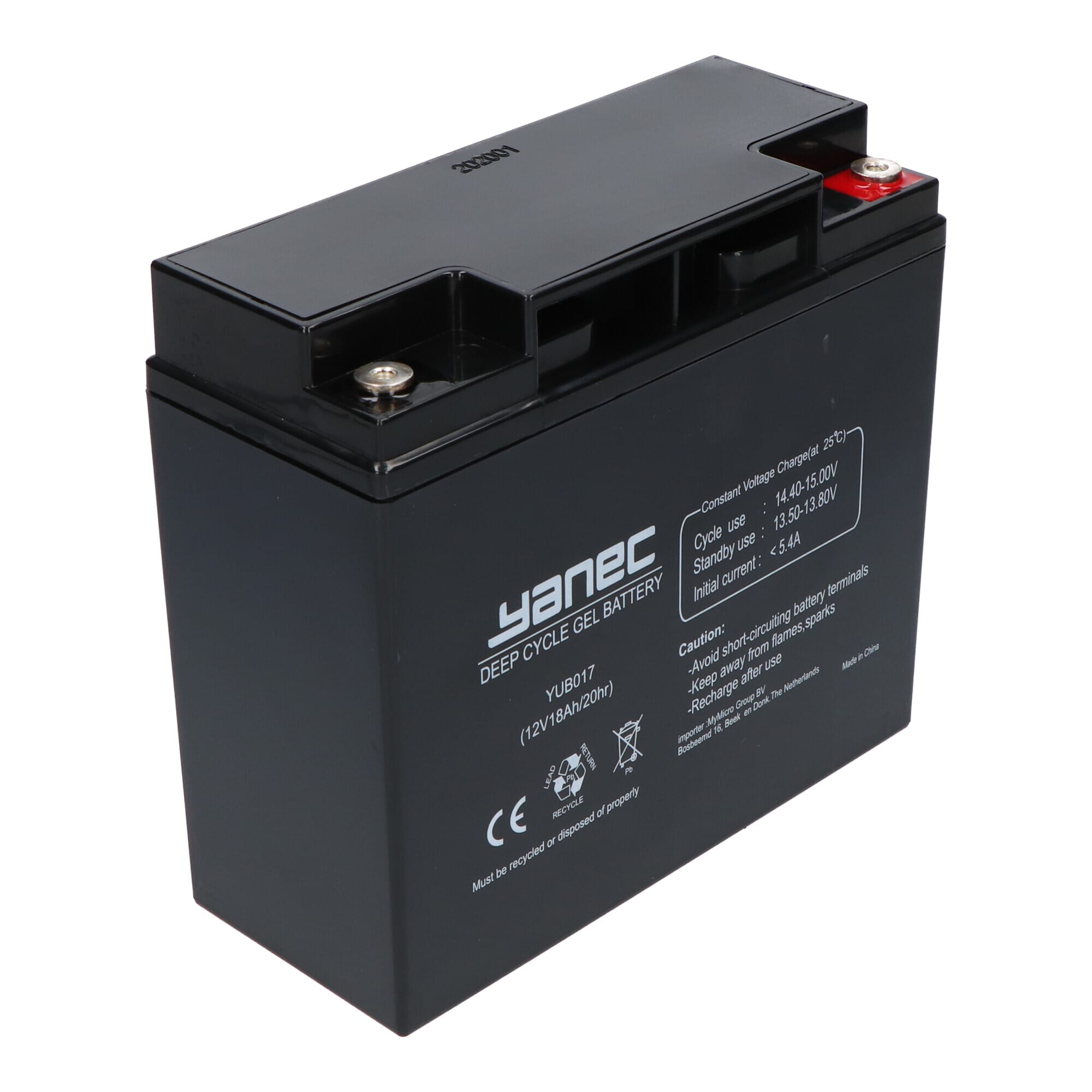 Yanec Gel Akku 12V 18Ah