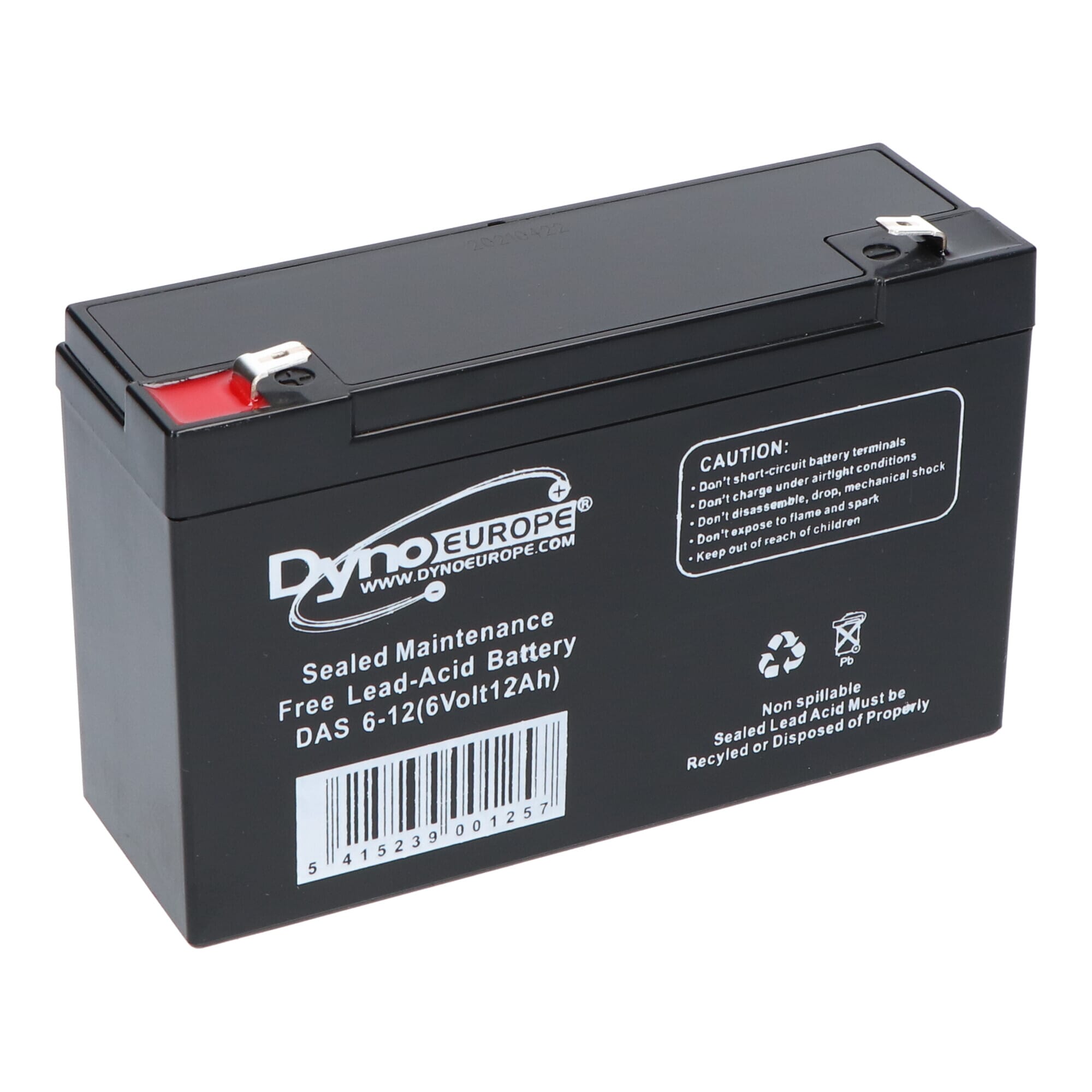 Dyno Lead Acid Battery 6V 12Ah