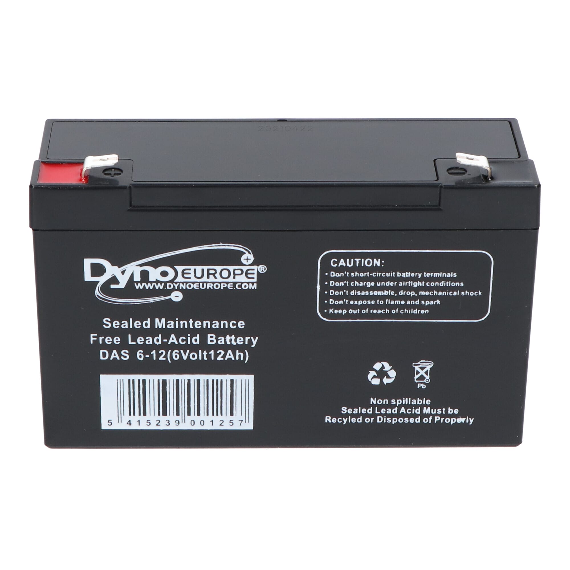 Dyno Lead Acid Battery 6V 12Ah