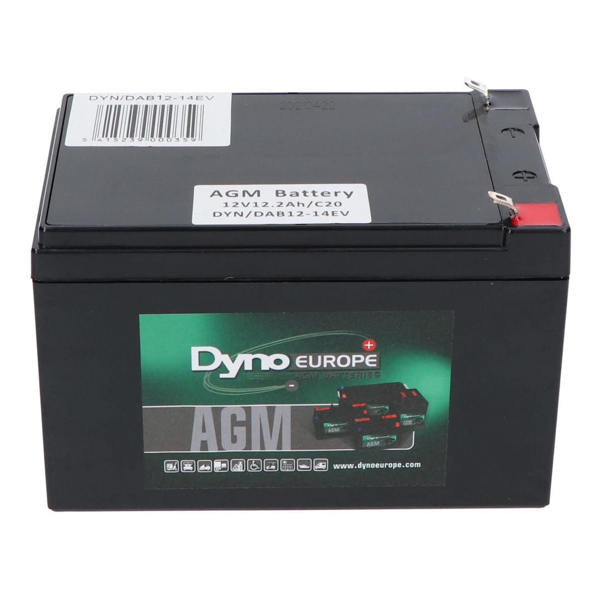 Dyno AGM Bleiakku 12V 16.4Ah (zyklisch)