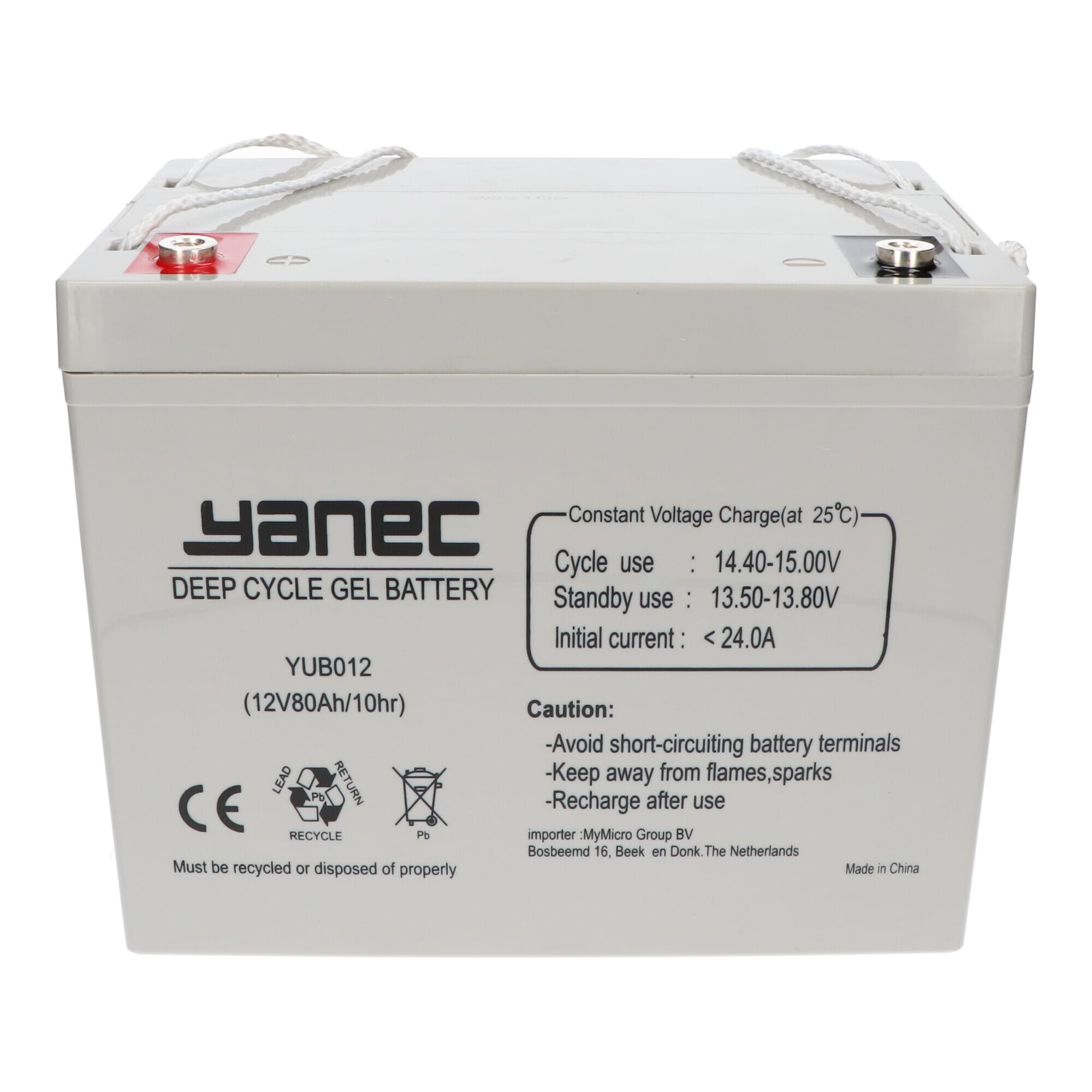 Yanec Gel Akku 12V 80Ah