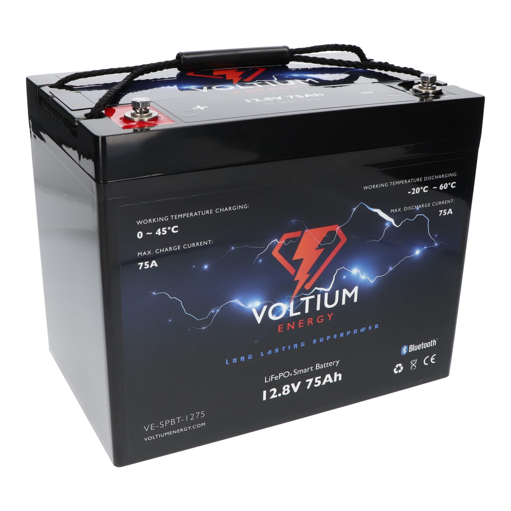 Voltium Energy LiFePO4 Batterie 12,8V - 75Ah