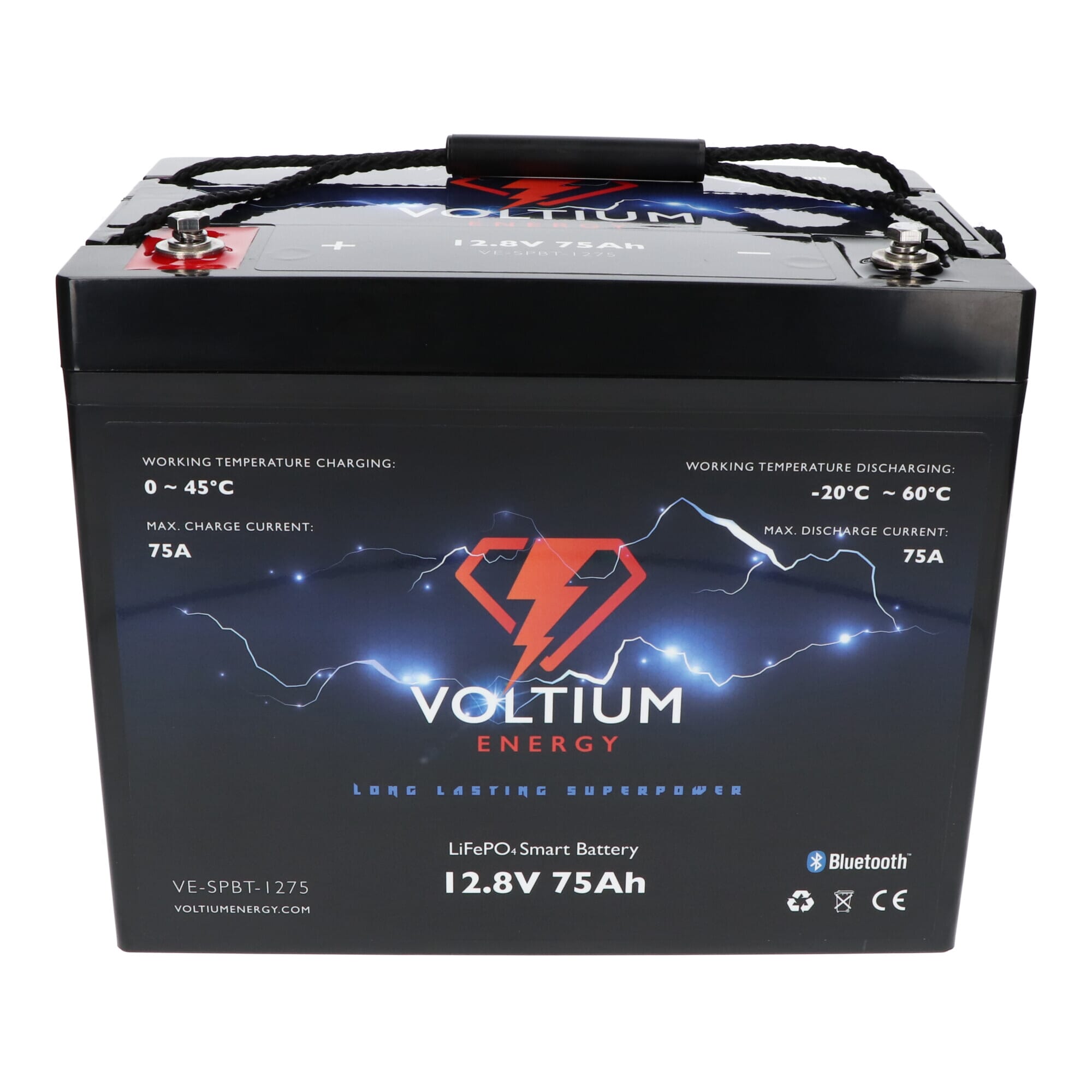 Voltium Energy LiFePO4 Batterie 12,8V - 75Ah