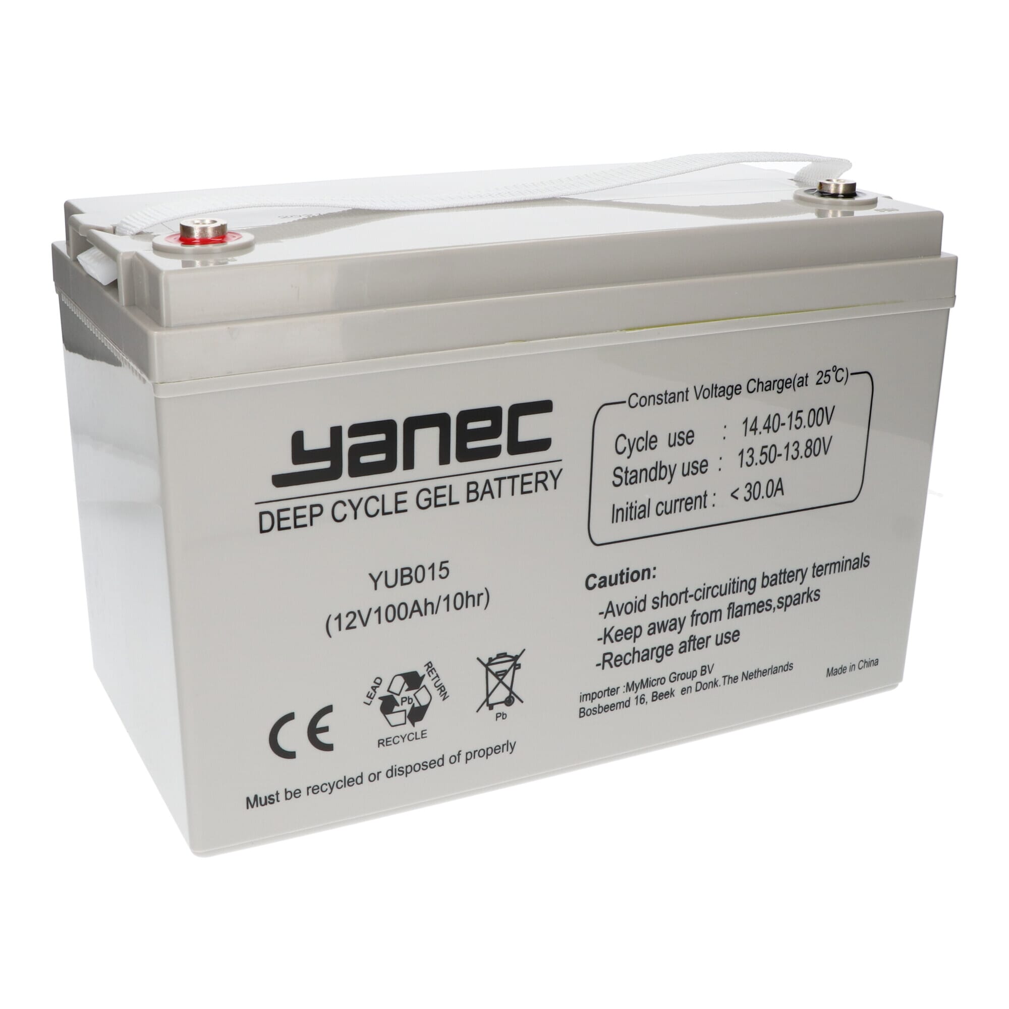 Batterie Gel Yanec 12V 100Ah
