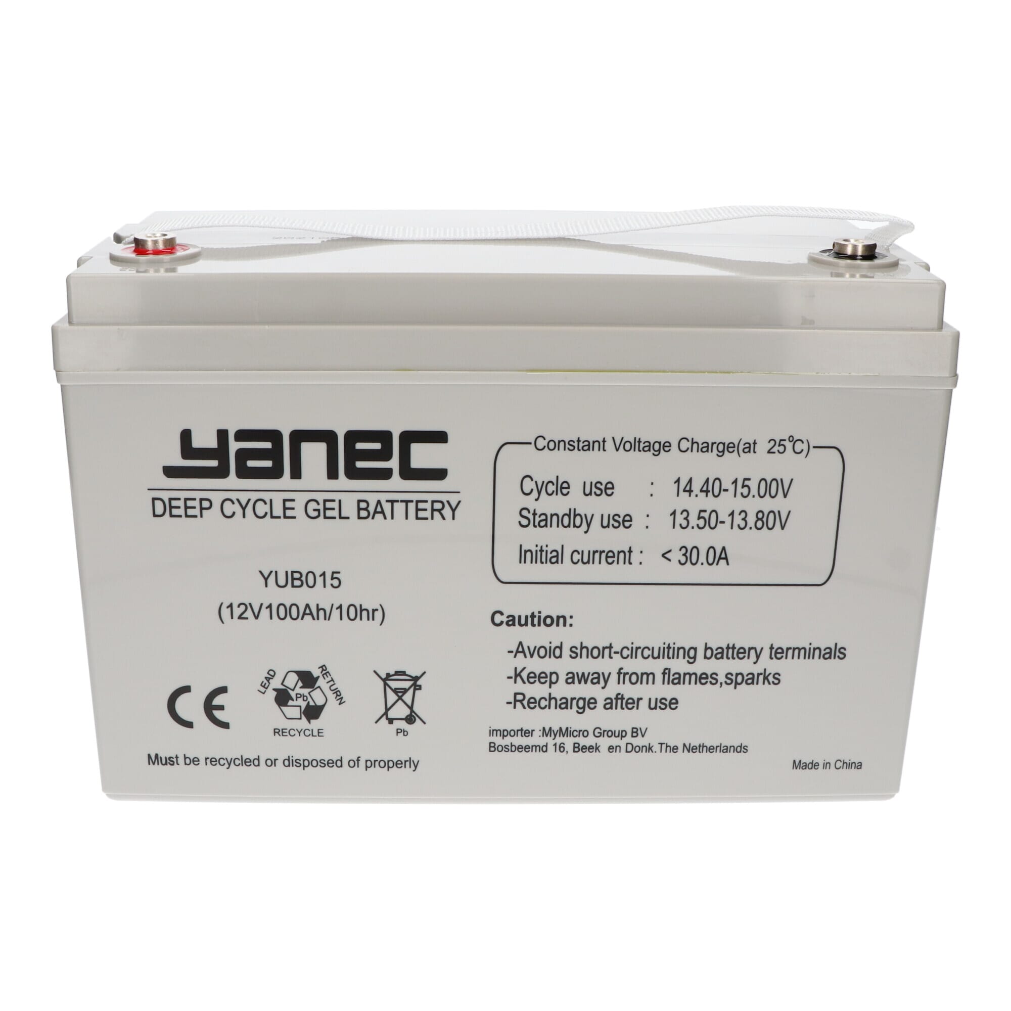 Batterie Gel Yanec 12V 100Ah