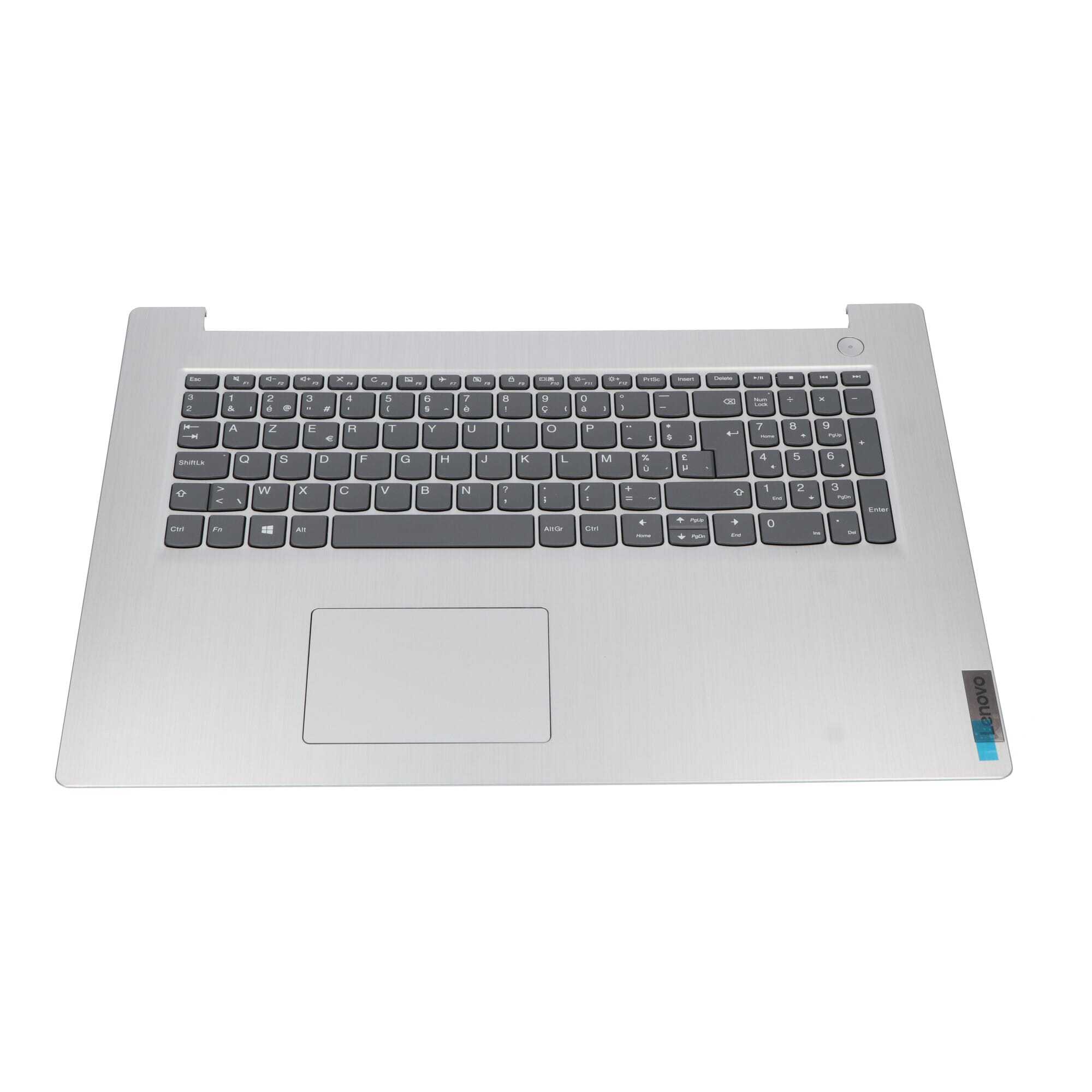 Clavier pour ordinateur portable Lenovo Azerty BE + Top Cover - Gris