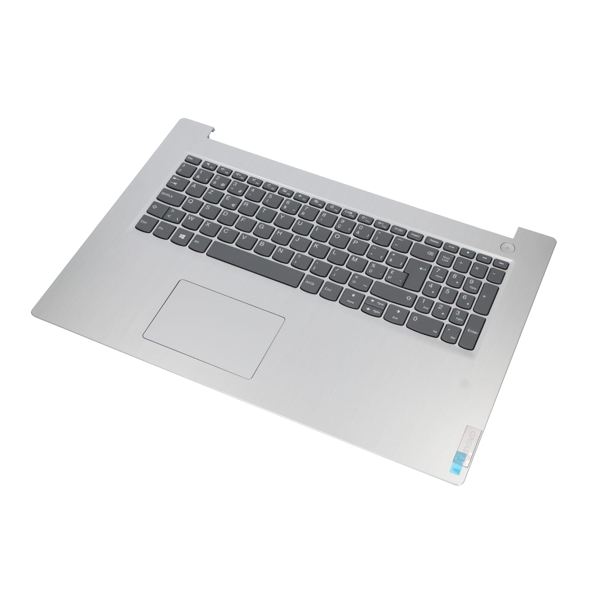Clavier pour ordinateur portable Lenovo Azerty BE + Top Cover - Gris