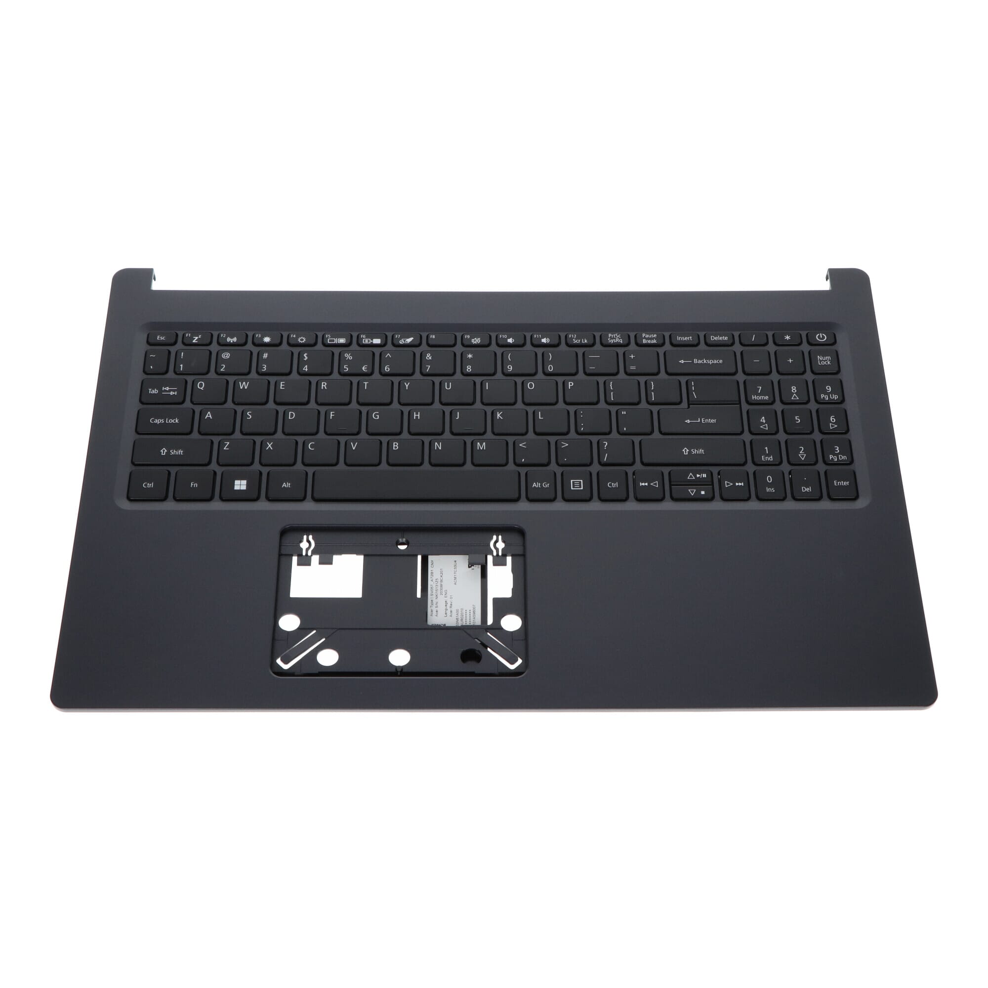 Acer Laptop Toetsenbord Qwerty US + Top Cover - Zwart