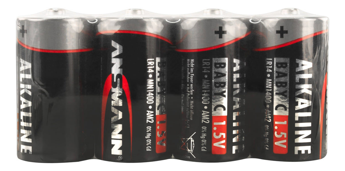 Ansmann Alkaline battery baby C / LR14 4 pcs. Shrink film