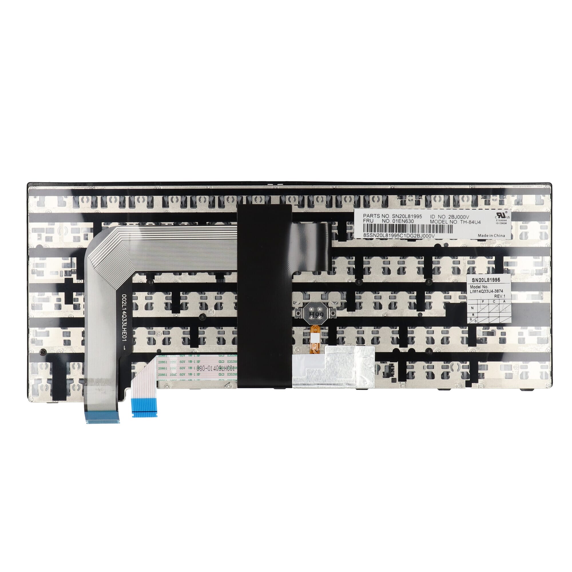 Lenovo Laptop Toetsenbord Qwerty US - Zwart