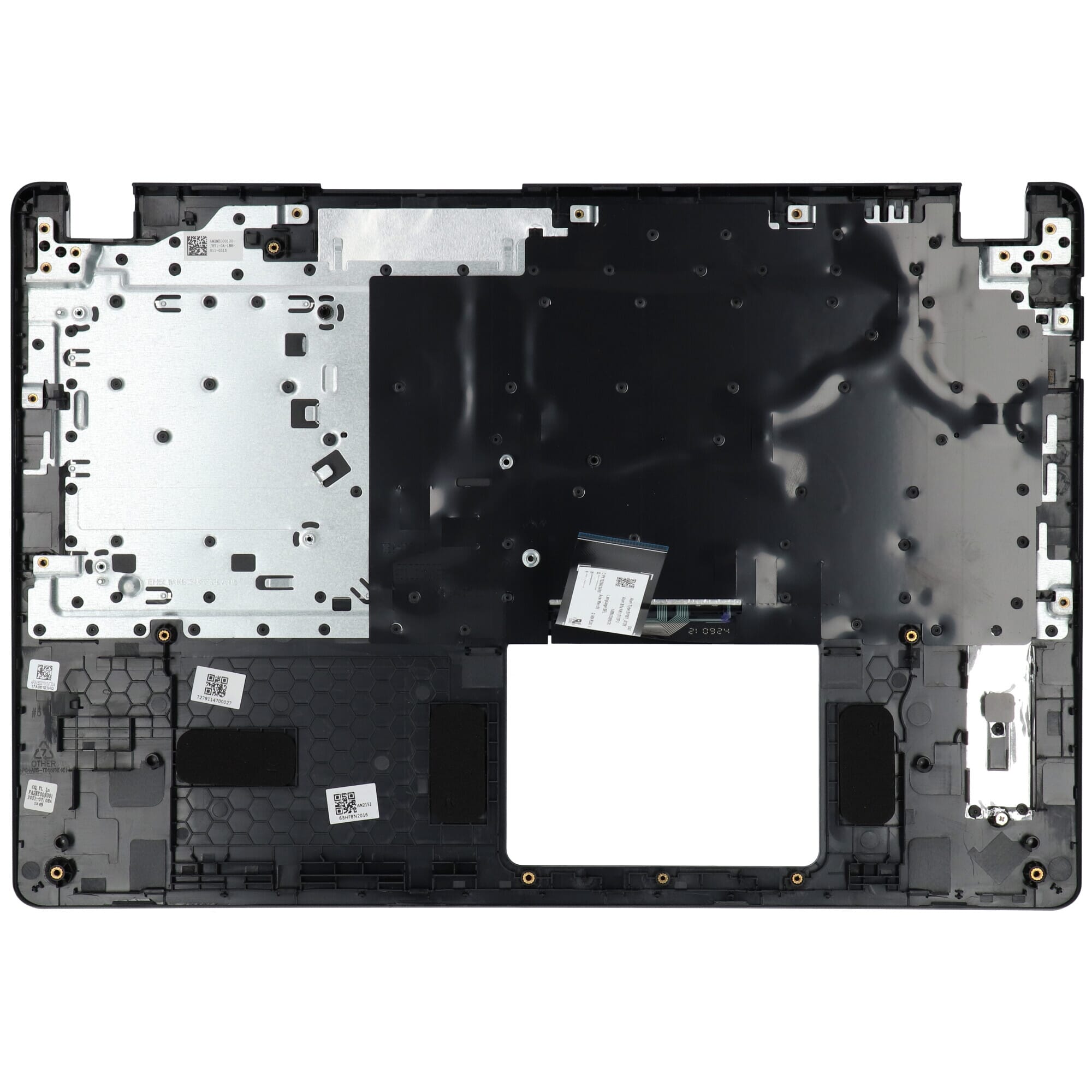 Clavier pour ordinateur portable Acer Azerty BE + Top Cover - Noir